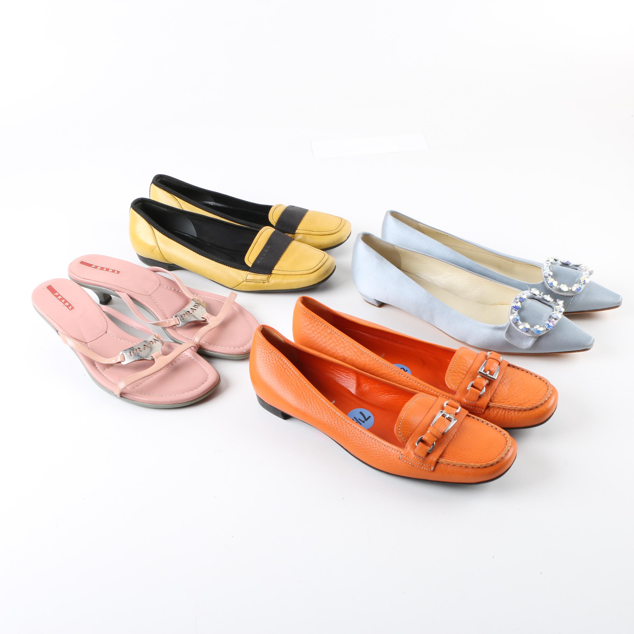 Women's Prada Loafers and Heeled Sandals