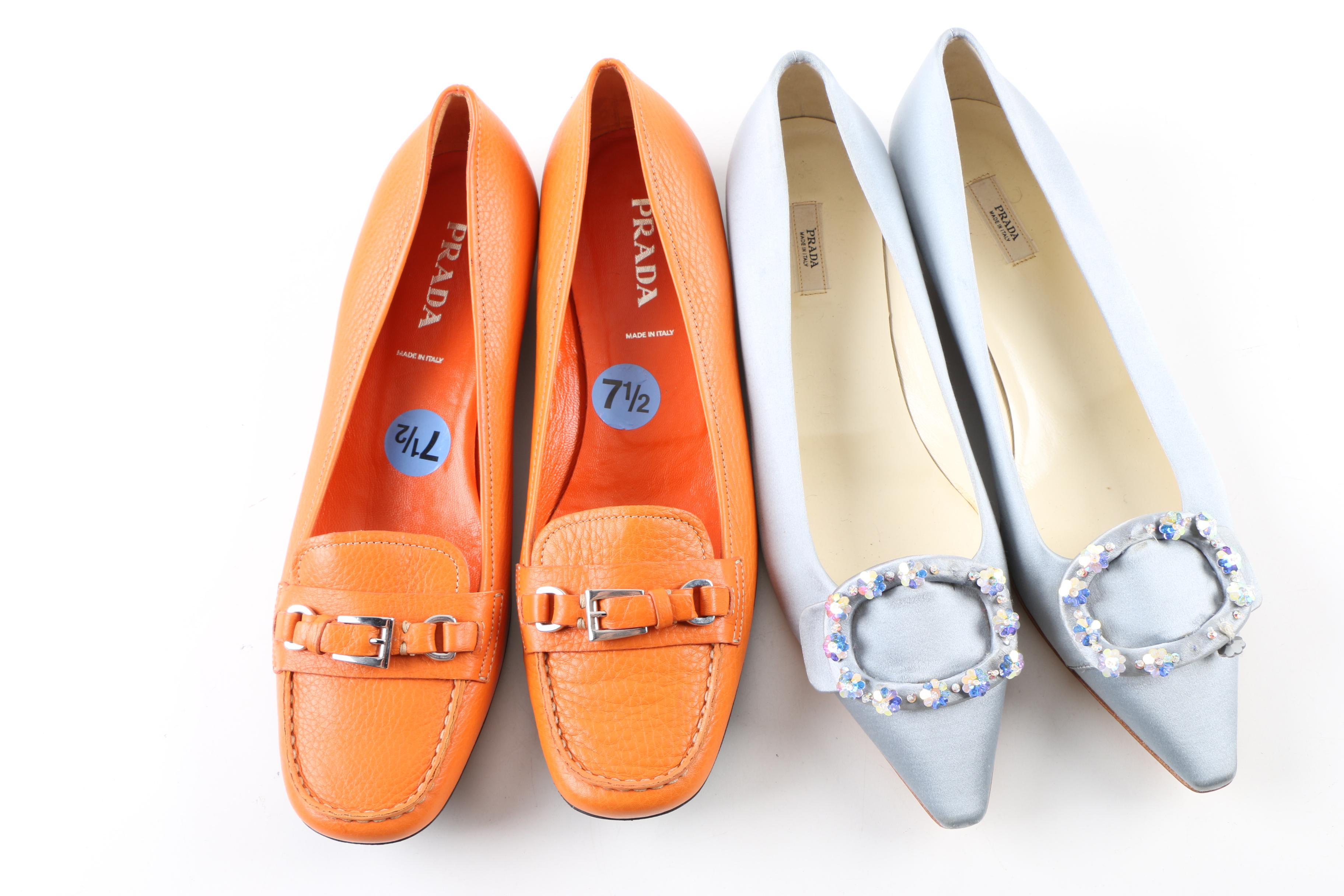 Women's Prada Loafers and Heeled Sandals