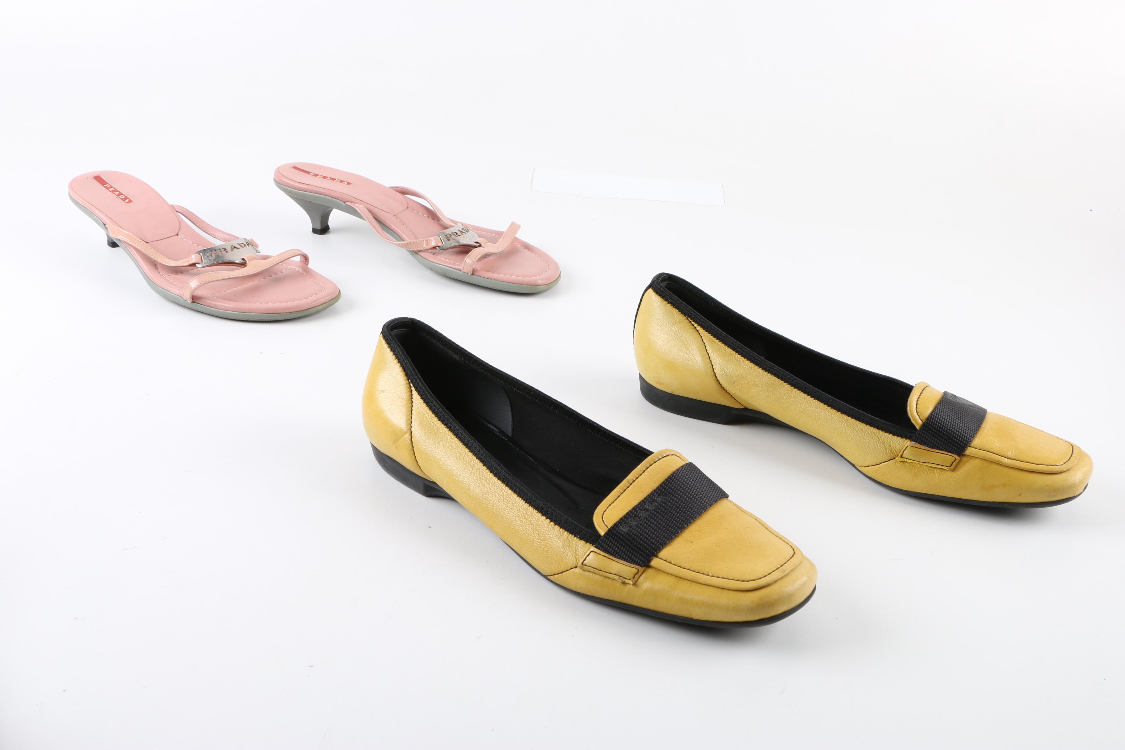 Women's Prada Loafers and Heeled Sandals