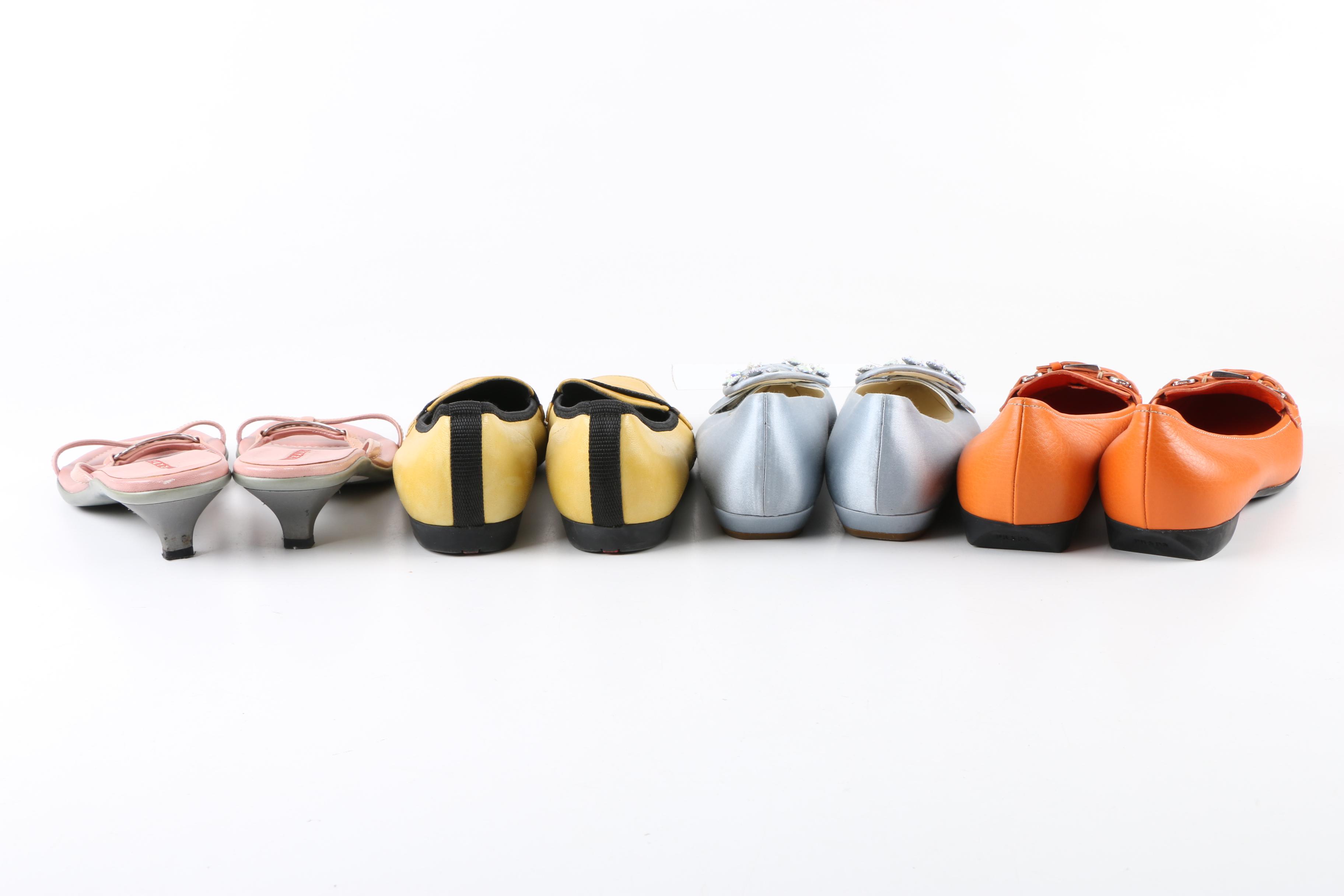 Women's Prada Loafers and Heeled Sandals