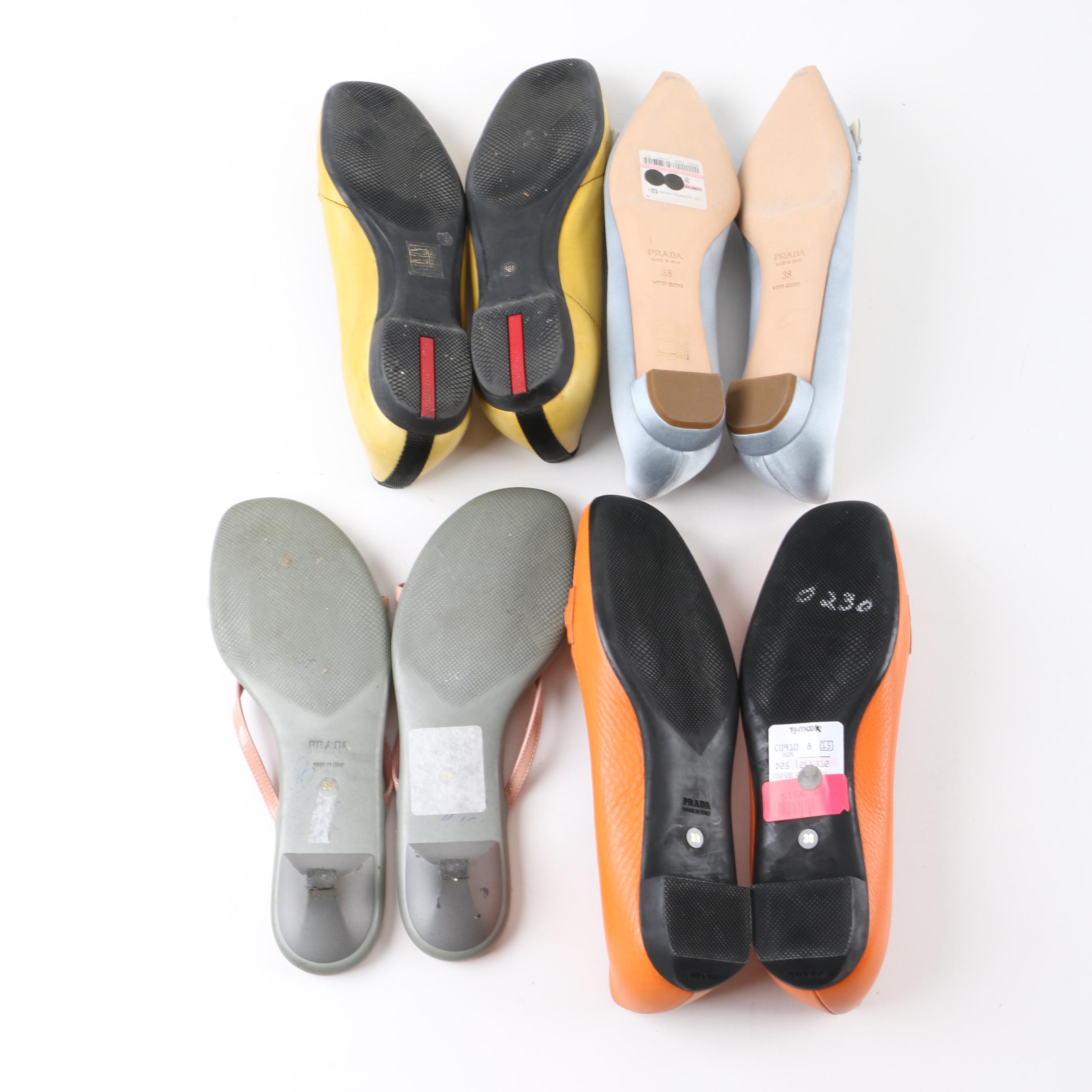 Women's Prada Loafers and Heeled Sandals