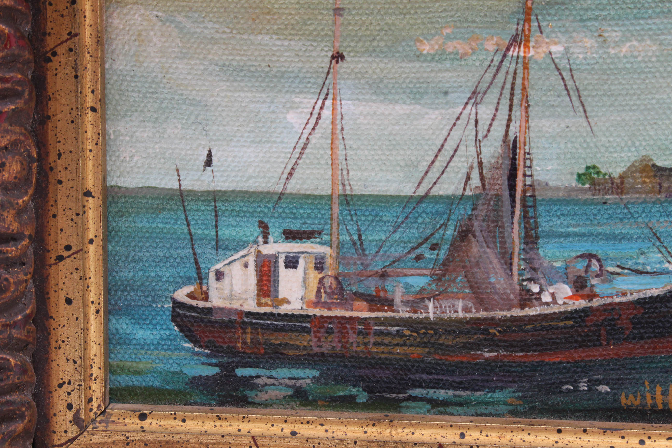 Willison Fishing Boat Oil Painting