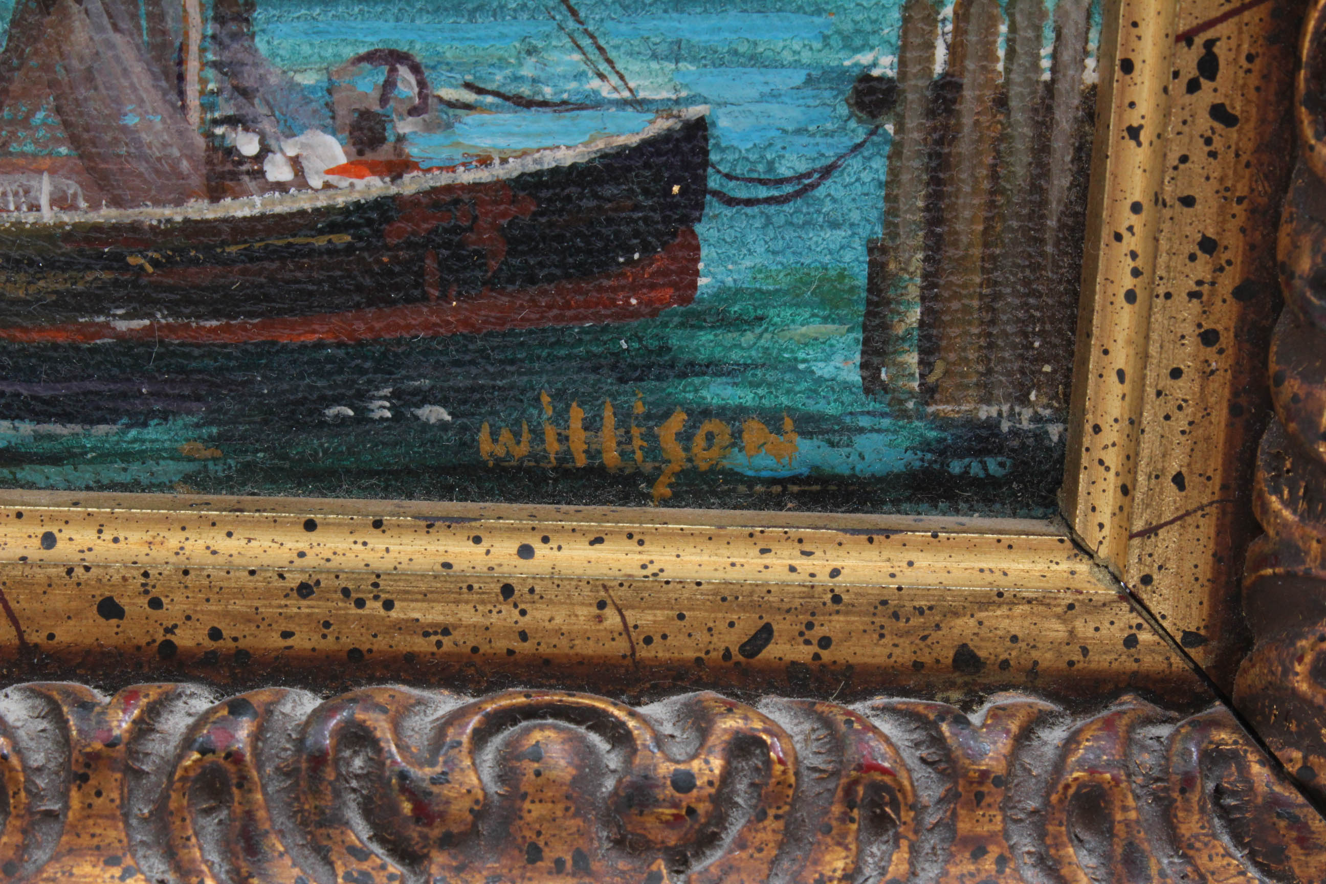 Willison Fishing Boat Oil Painting