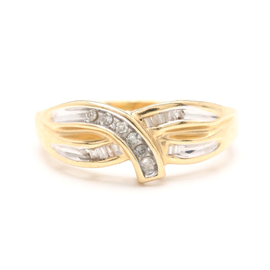 10K Yellow Gold Diamond Ring