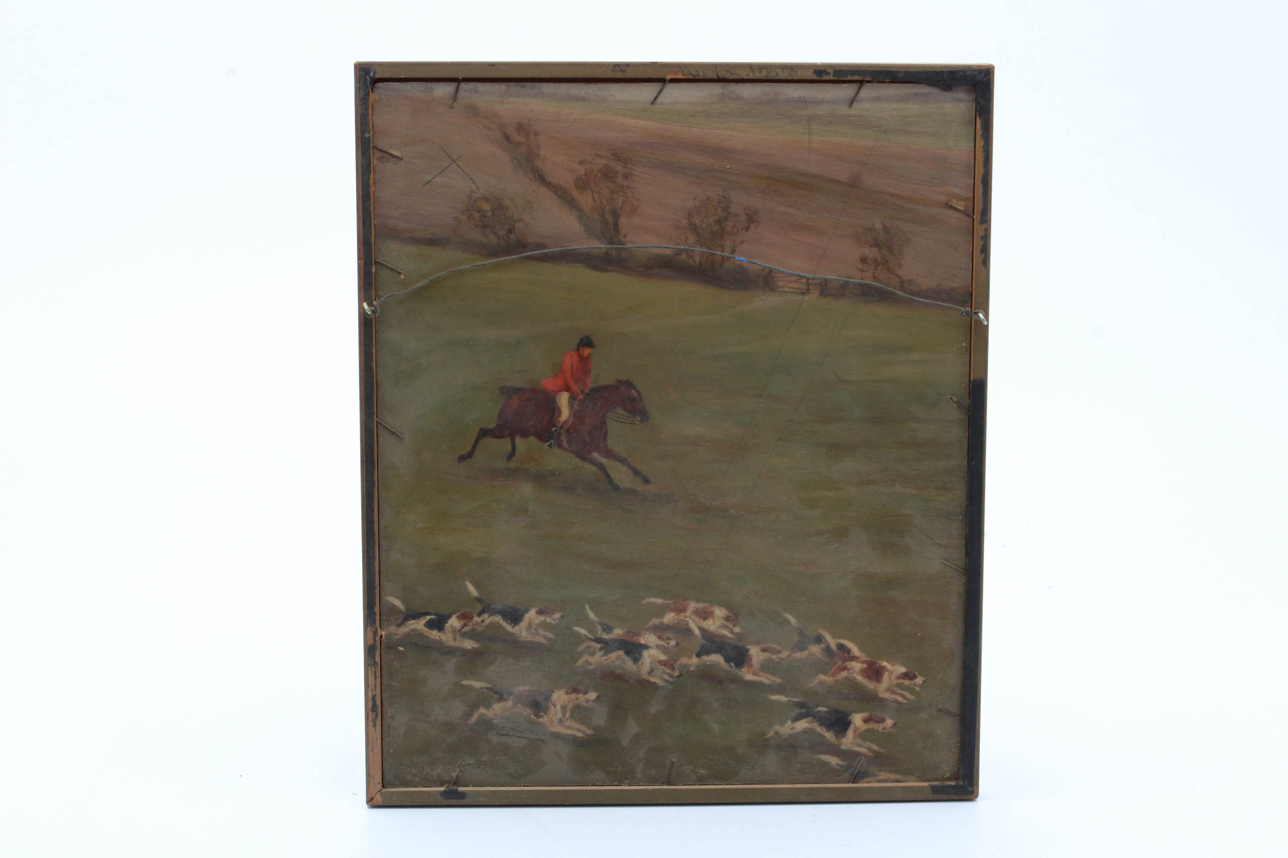 Antique European Two-Sided Painting