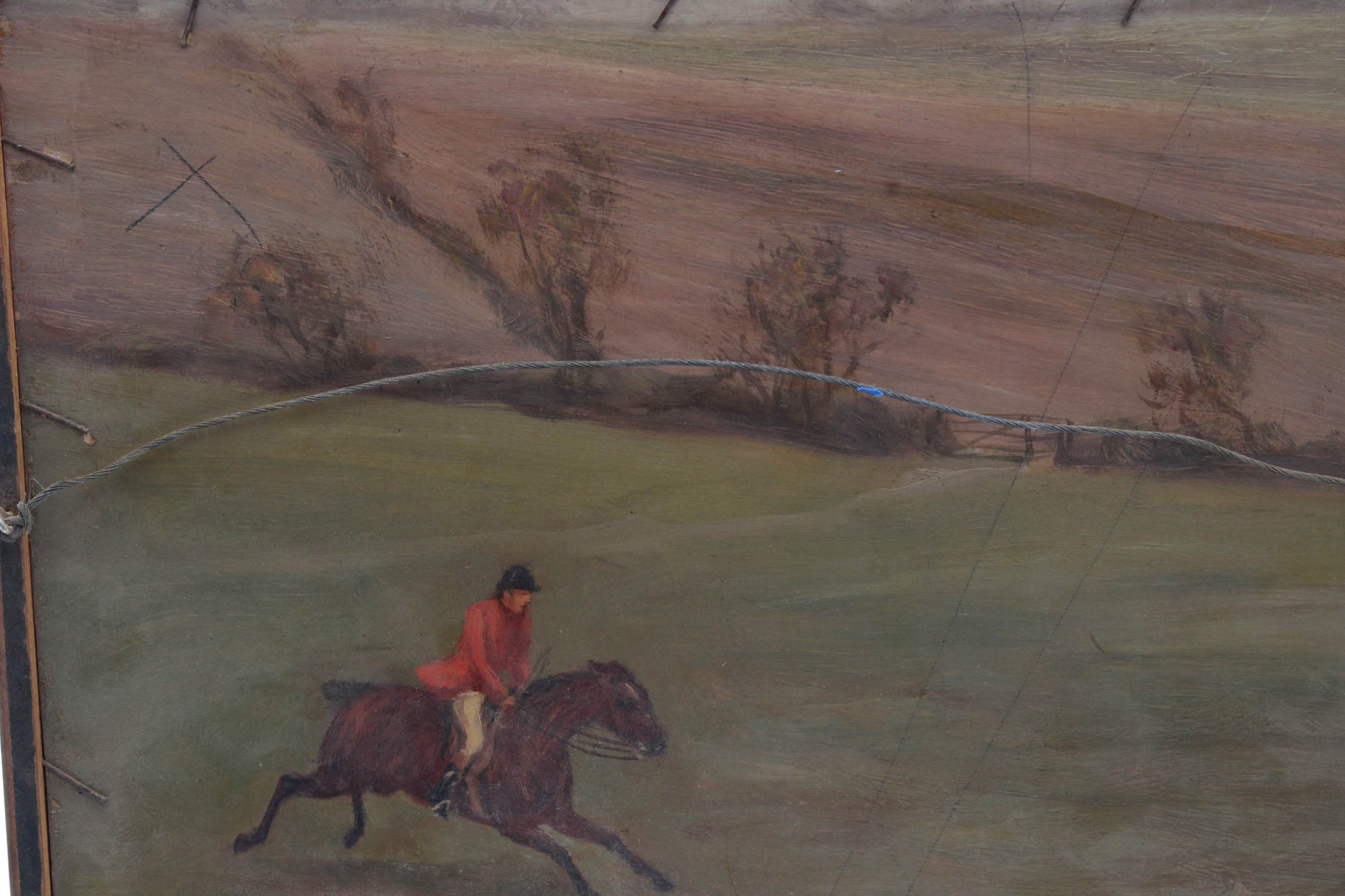 Antique European Two-Sided Painting