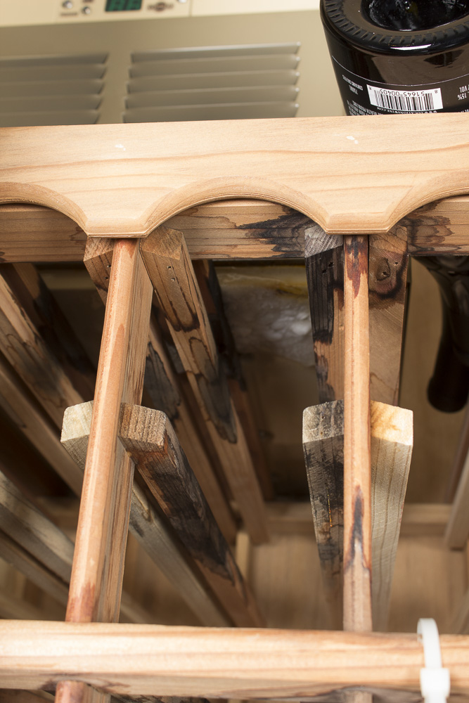 Oak Refrigerated Wine Cooler Cabinet