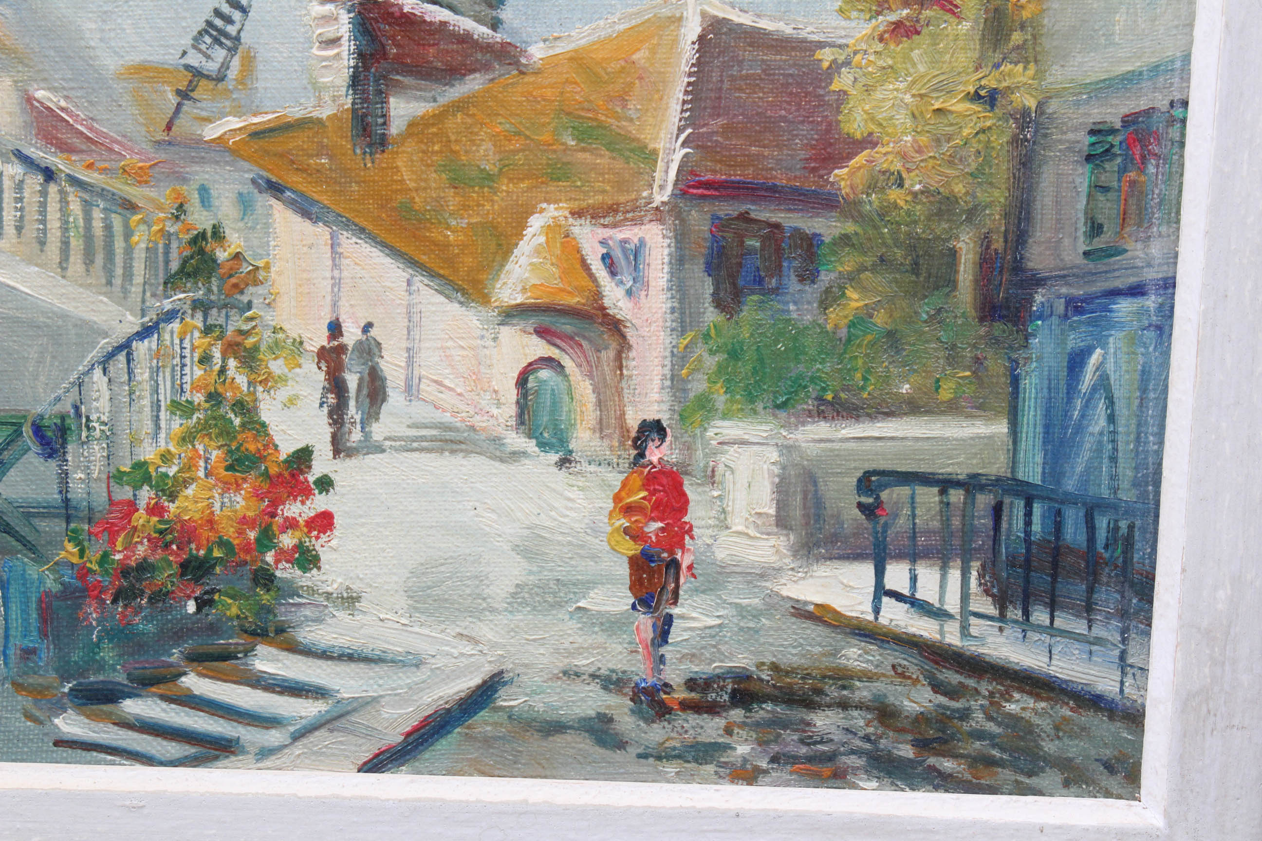 Vintage Andre Franchet "View of Paris" Oil Cityscape