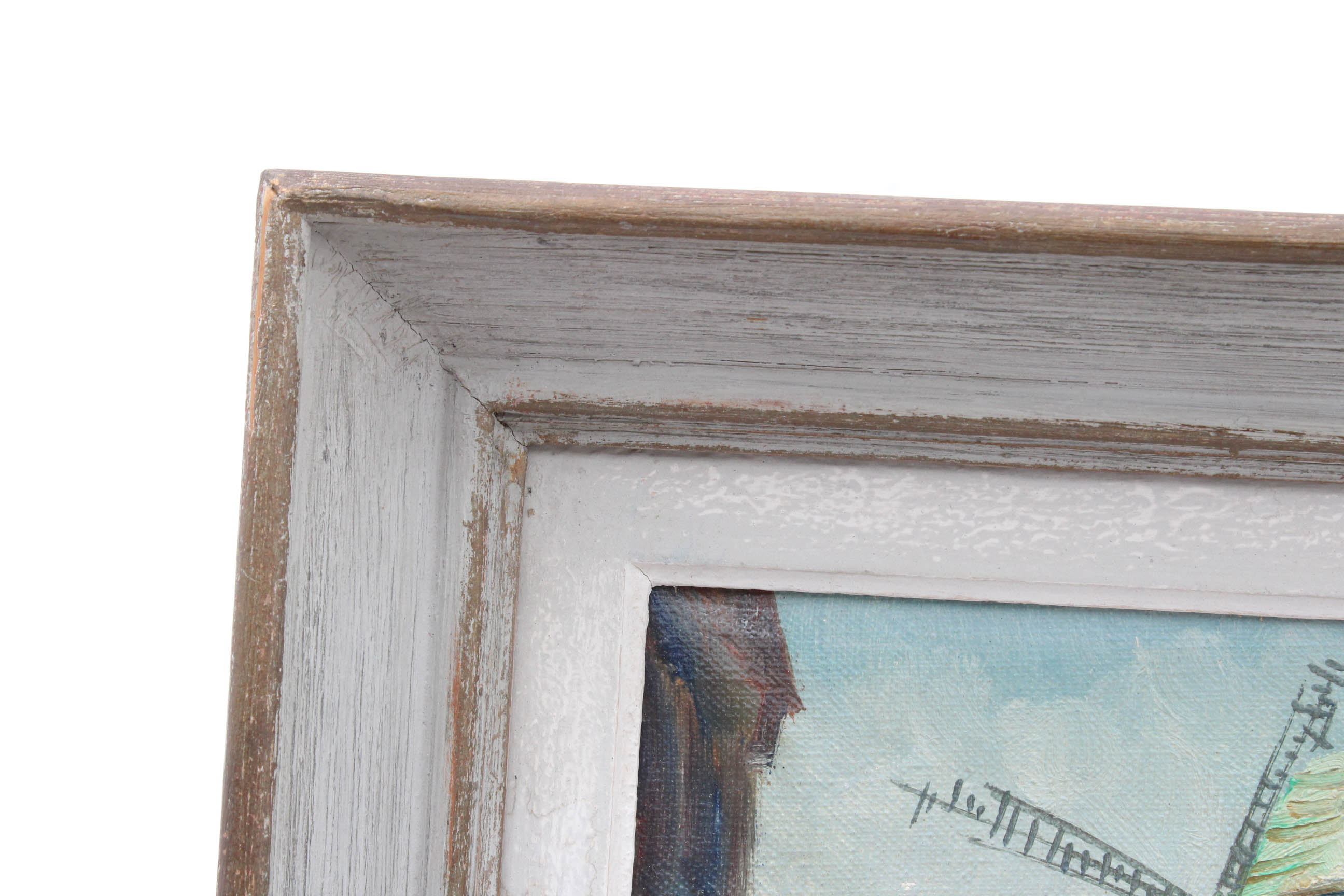 Vintage Andre Franchet "View of Paris" Oil Cityscape