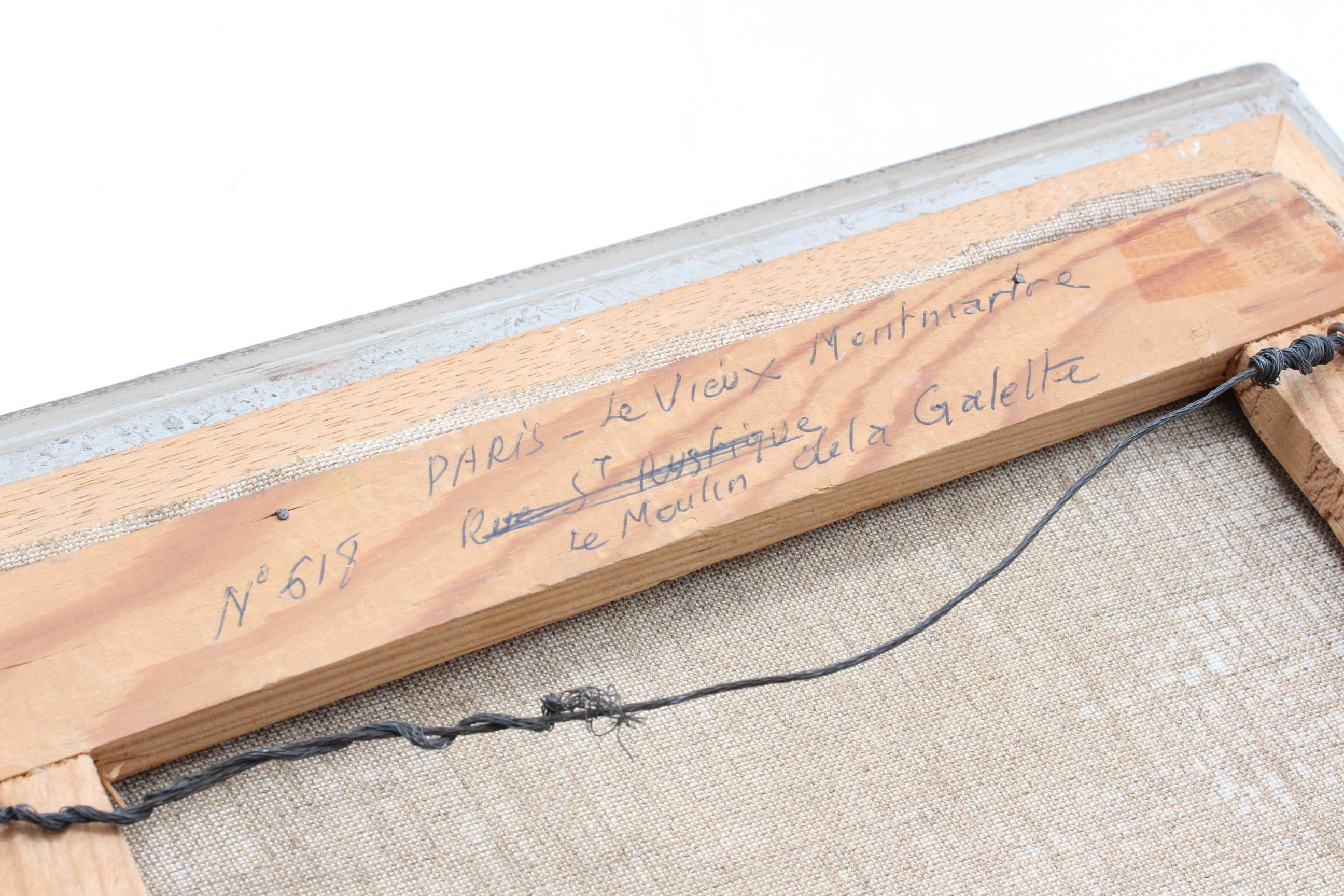 Vintage Andre Franchet "View of Paris" Oil Cityscape