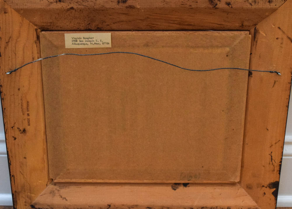 Original V. Banghart Acrylic on Canvas of a Desert Butte