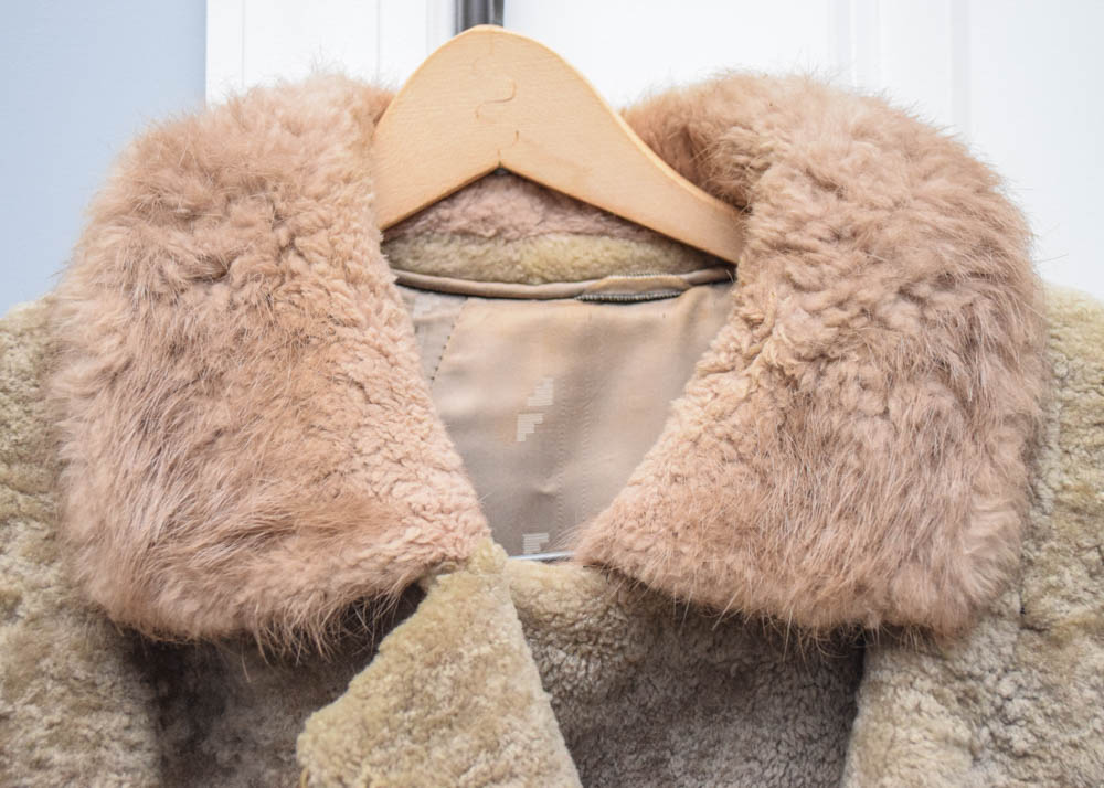 Vintage Sheared Persian Lamb Wool Fur Coat