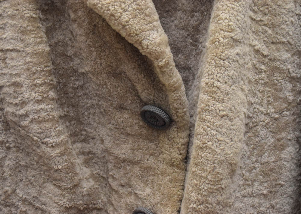 Vintage Sheared Persian Lamb Wool Fur Coat