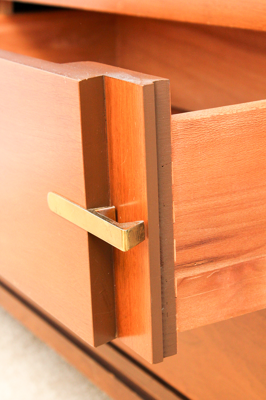 Mid-Century Modern Dresser with Mirror by Basic-Witz Furniture