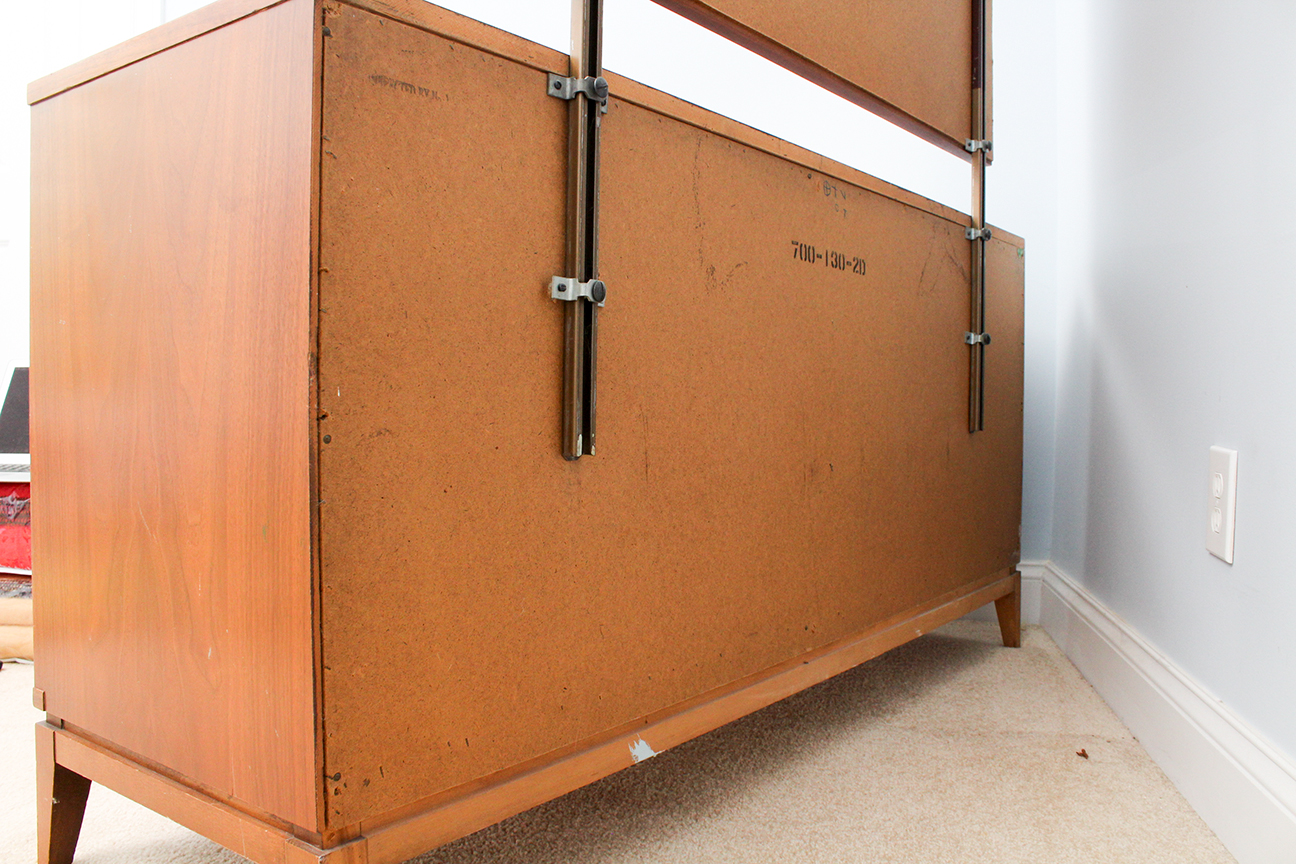 Mid-Century Modern Dresser with Mirror by Basic-Witz Furniture