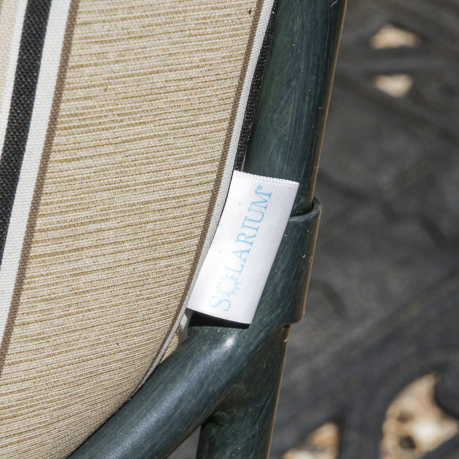 Brown Jordan Metal Frame Patio Loveseat and Glass Top Table