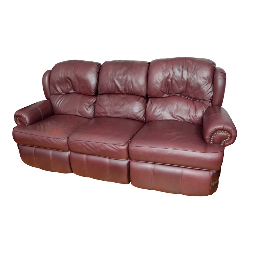 Leather Reclining Sofa