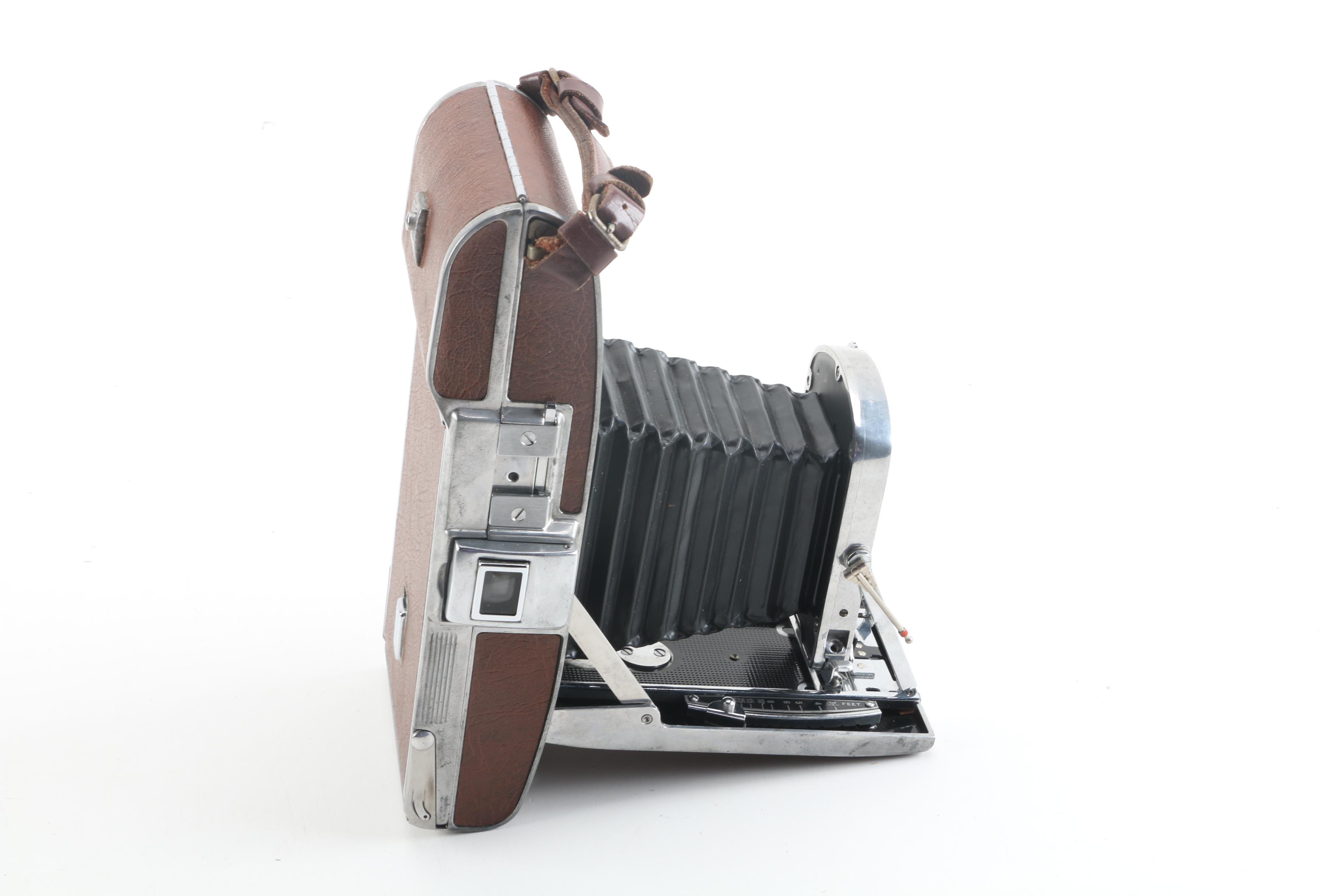 Vintage Polaroid Model 95 Land Camera with Leather Case