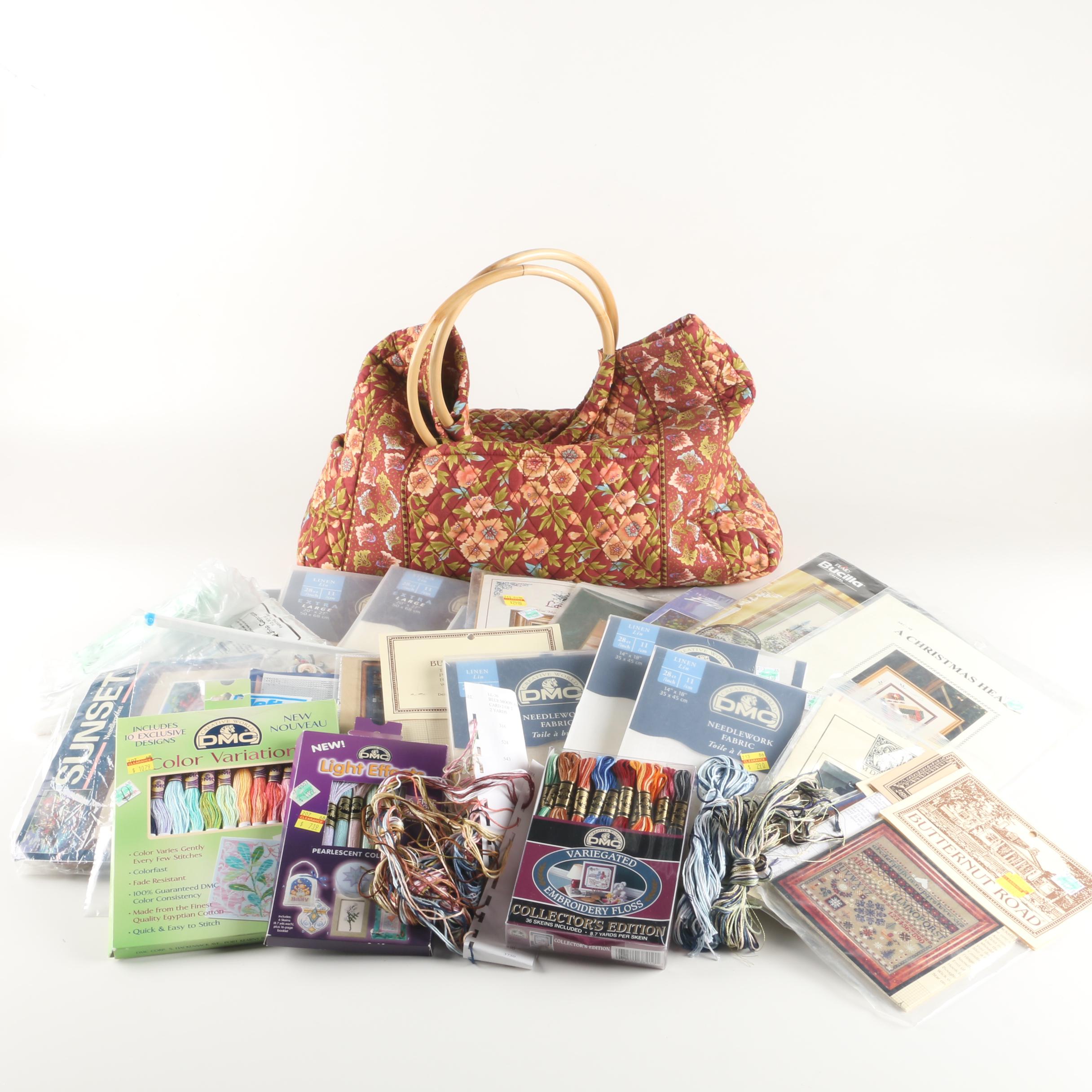 Cross-Stitch Patterns and Carrying Bag