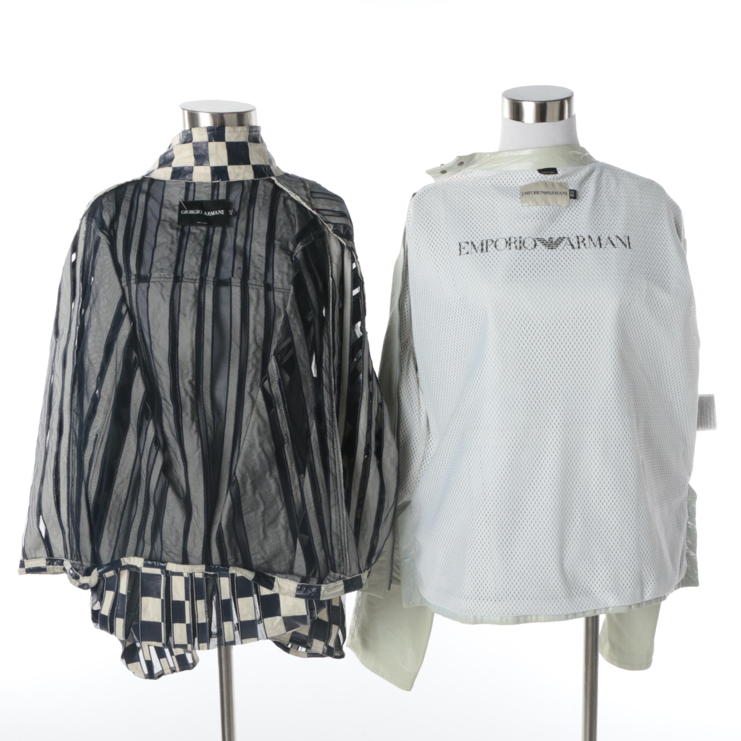 Women's Giorgio Armani and Men's Emporio Armani Leather Jackets