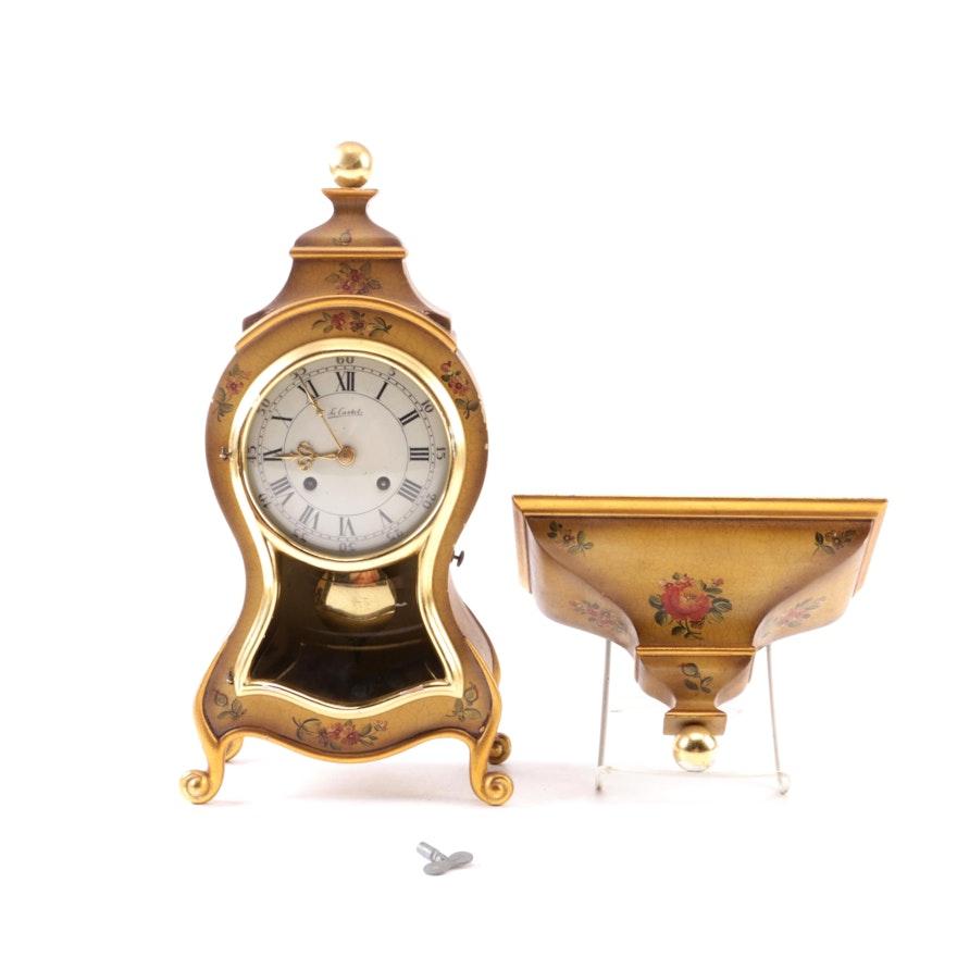 Le Castel "Marie Antoinette" Mantel Clock with Corbel Shelf