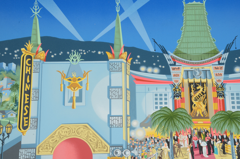 Michael Stringer Signed Limited Edition Serigraph "Chinese Theater"