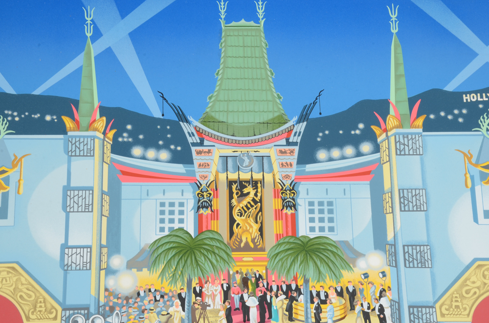 Michael Stringer Signed Limited Edition Serigraph "Chinese Theater"