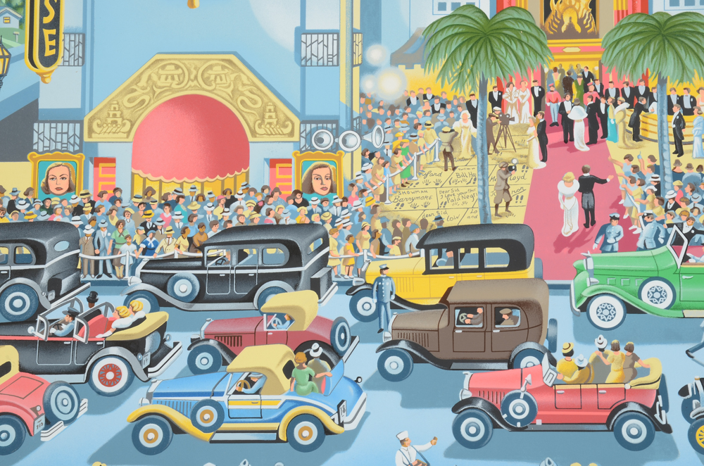 Michael Stringer Signed Limited Edition Serigraph "Chinese Theater"