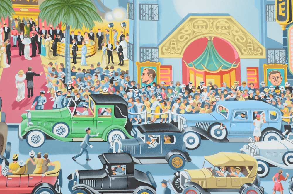 Michael Stringer Signed Limited Edition Serigraph "Chinese Theater"