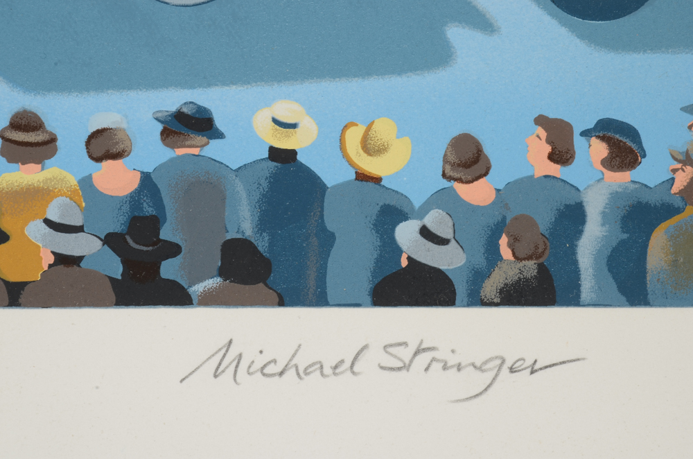 Michael Stringer Signed Limited Edition Serigraph "Chinese Theater"