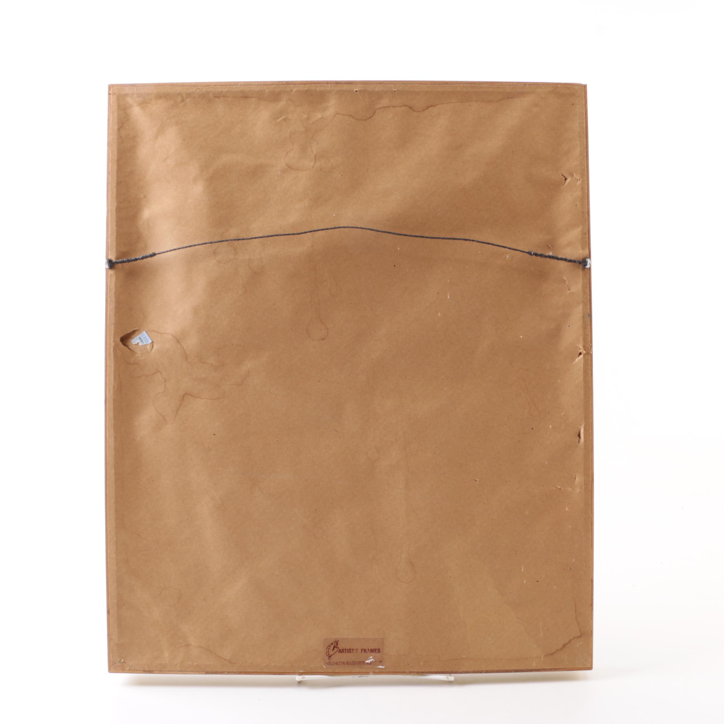 Signed Needlepoint Butterfly and Framed Embroidery Kite Scene and Flowers