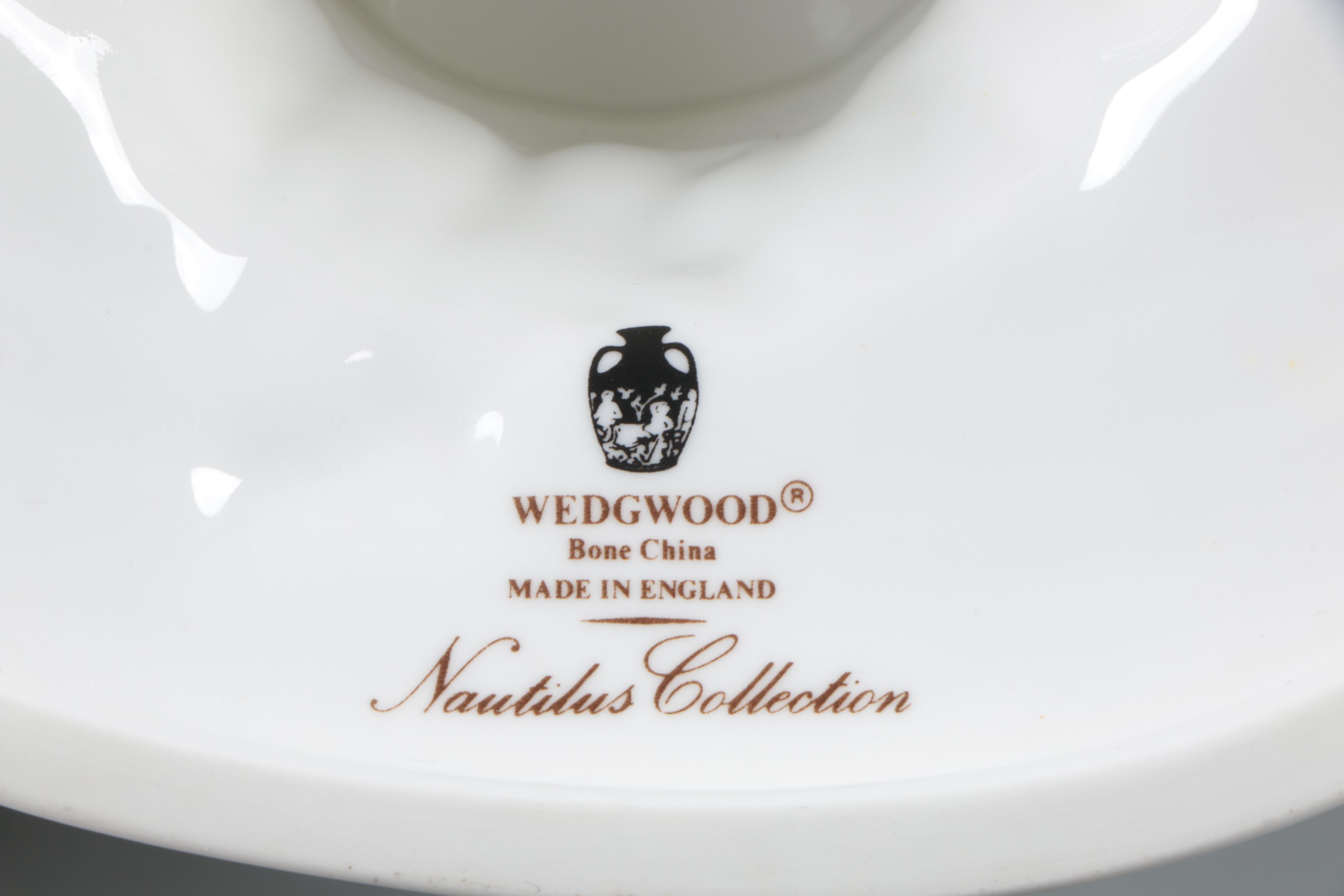 Wedgwood "Nautilus" Bone China Centerpiece with Underplate