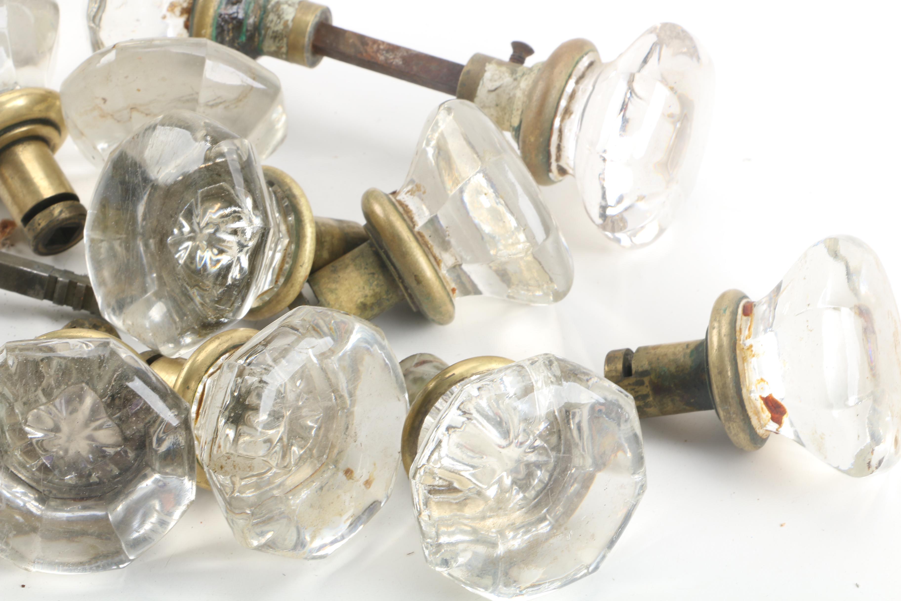 Cut Glass Door Knobs
