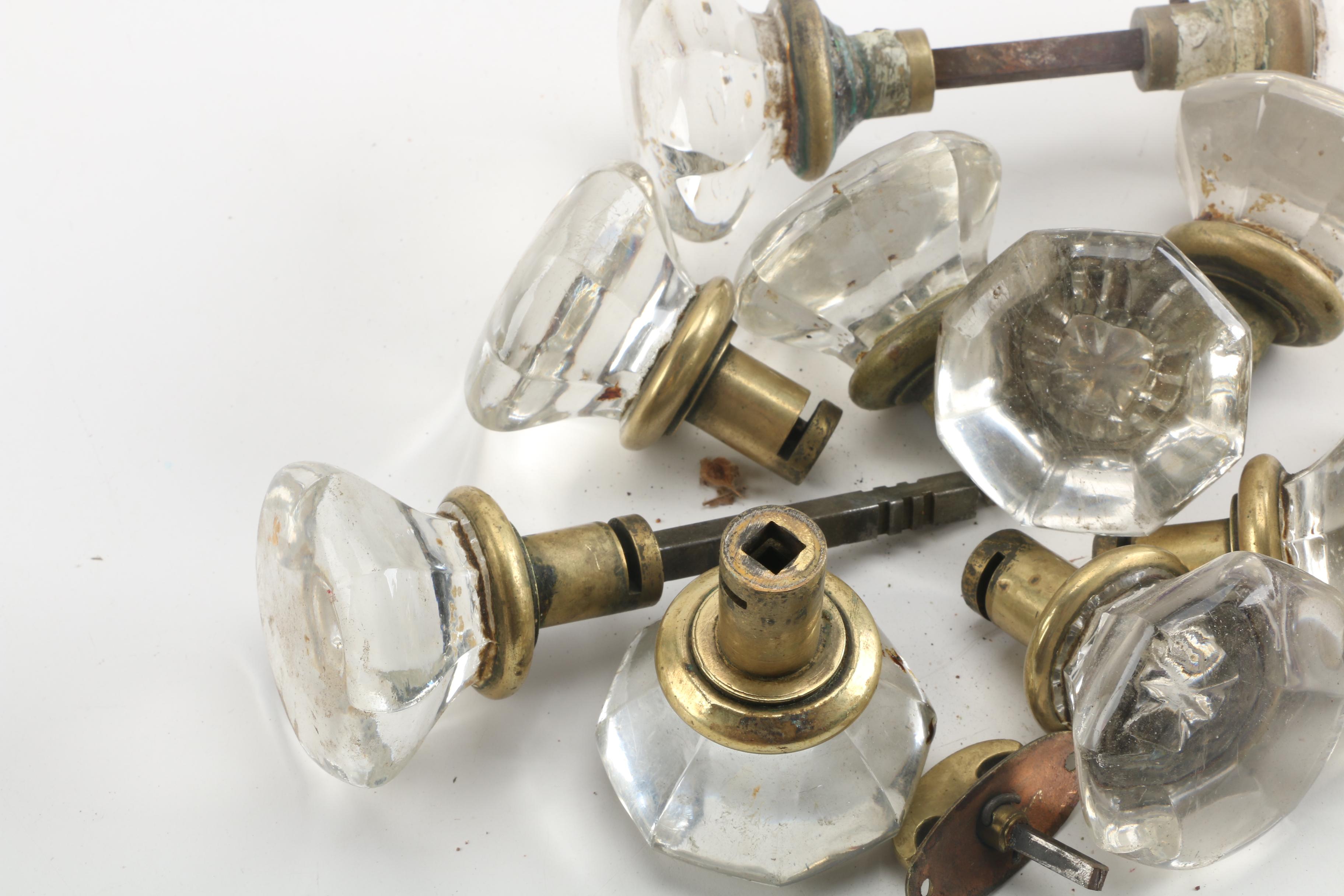 Cut Glass Door Knobs