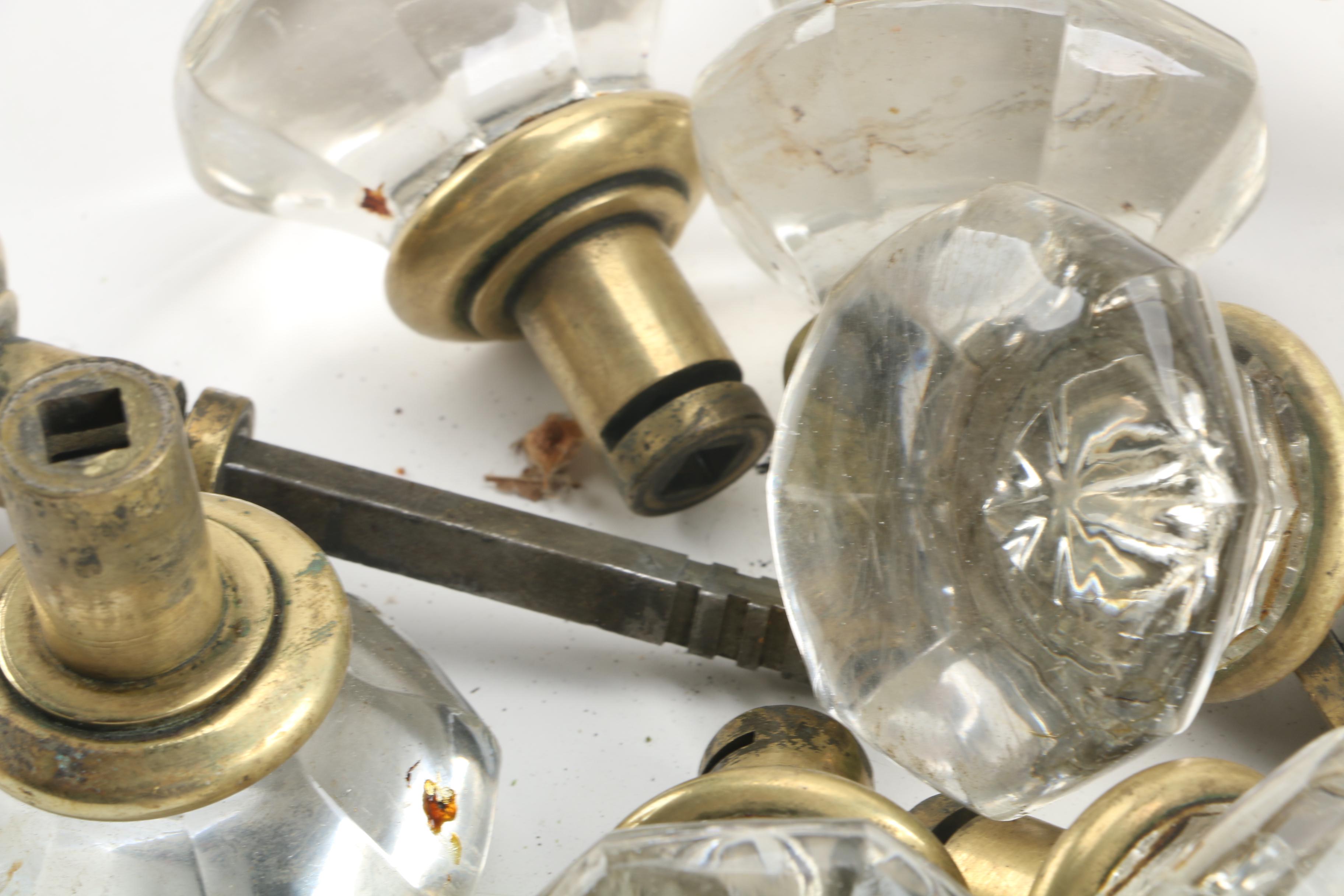 Cut Glass Door Knobs