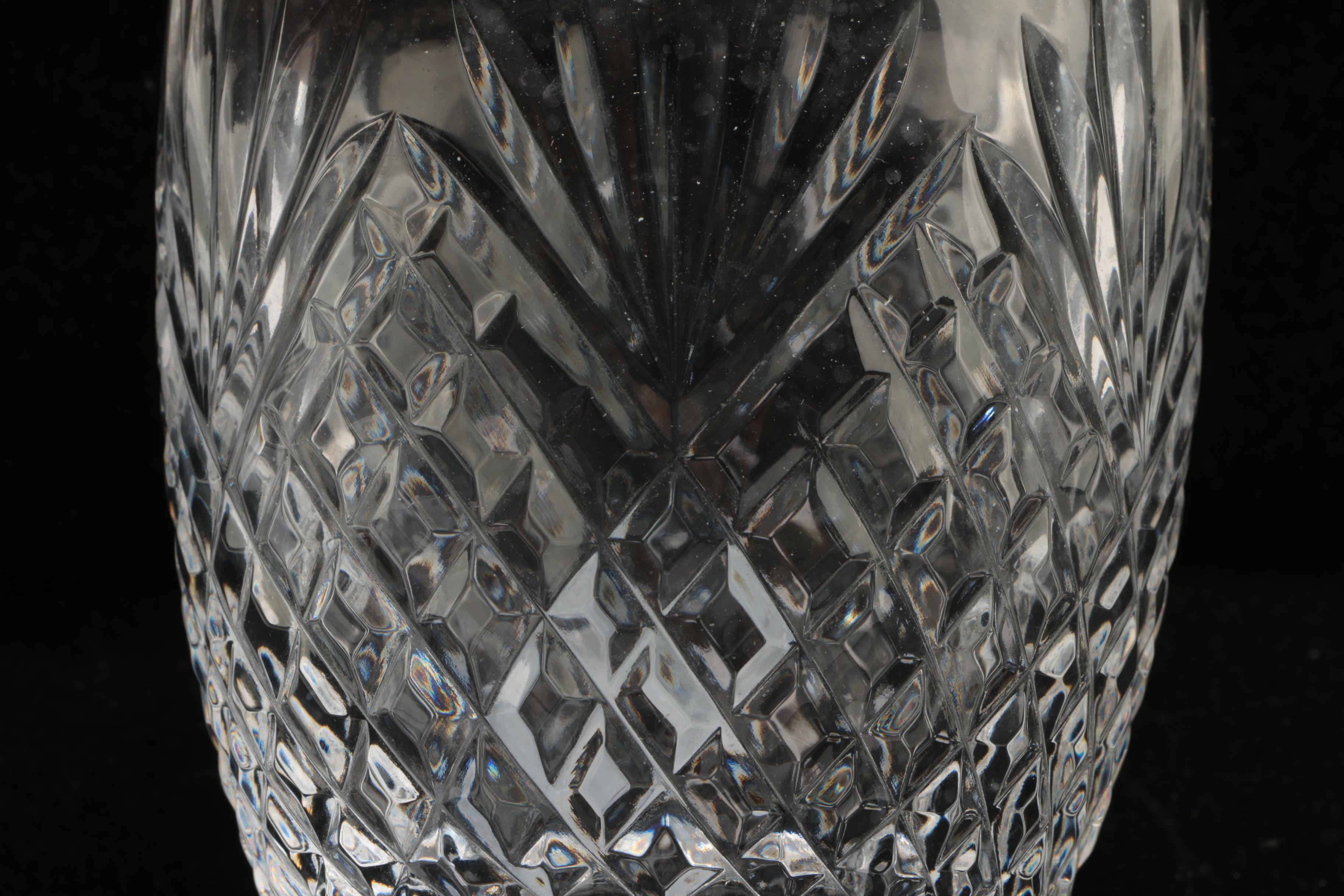 F.B. Rogers Silver Plate and Glass Coffee Carafe Set with Crystal Bedside Carafe