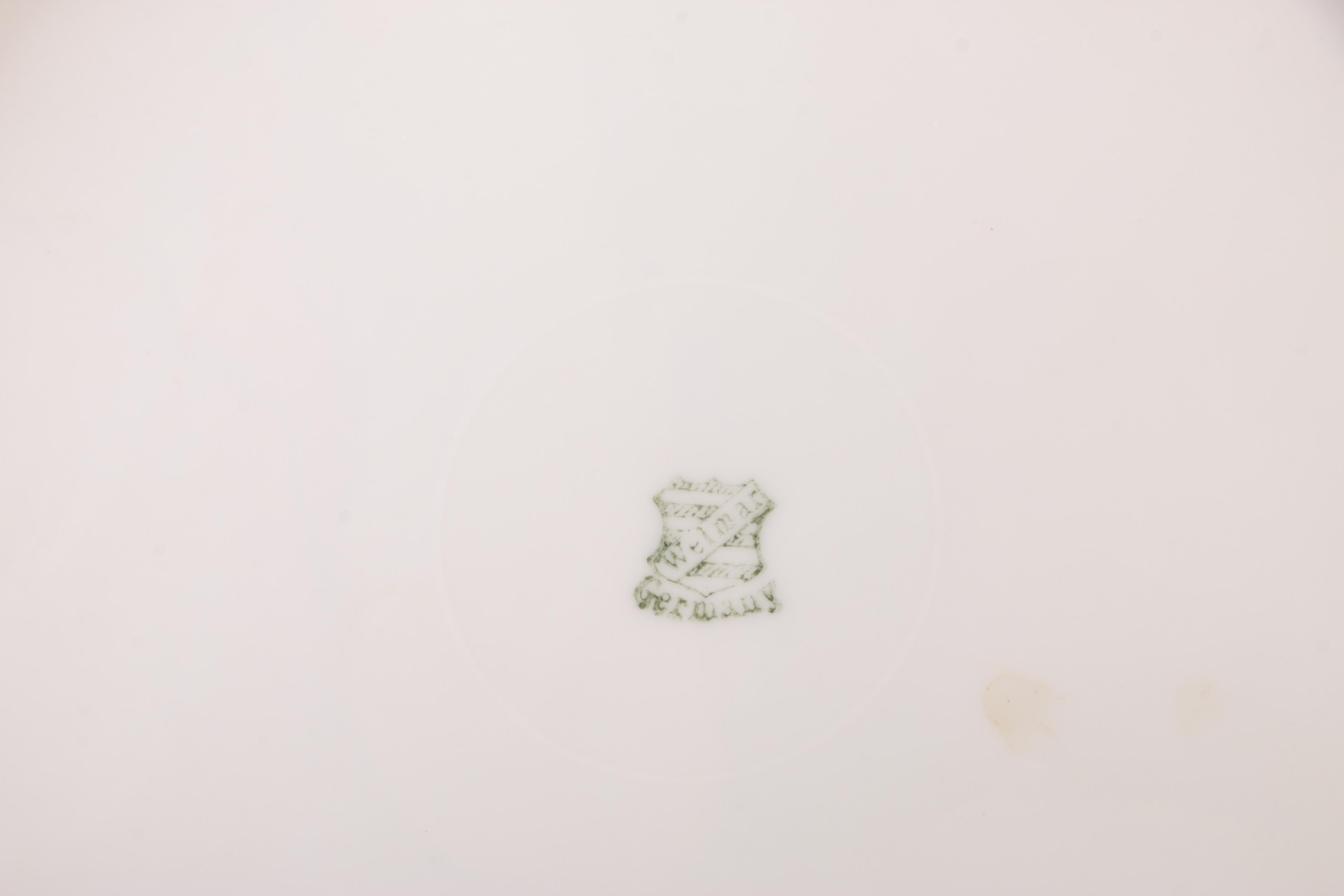 Vintage Floral Themed Porcelain Serveware Featuring Moritz Zdekauer