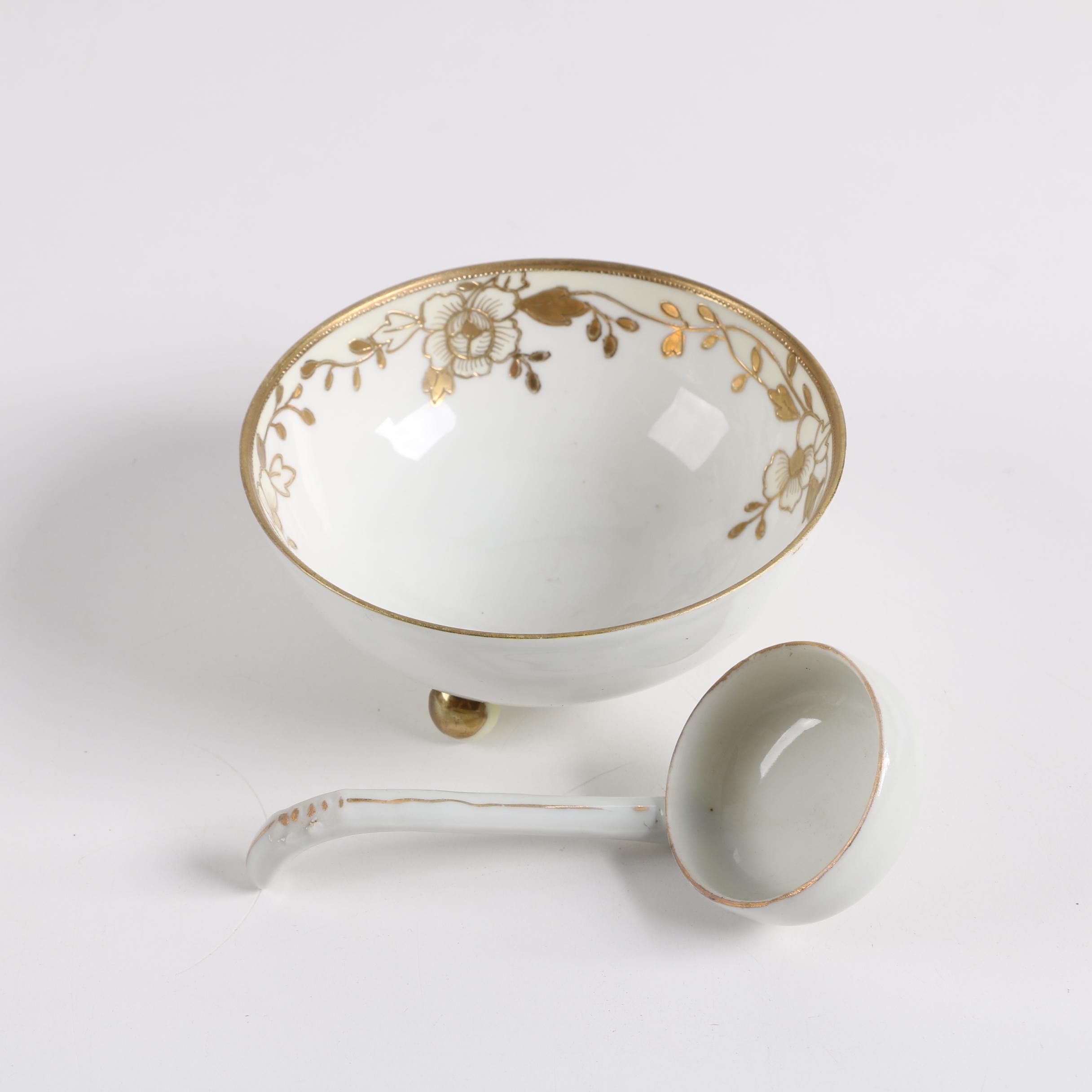 Vintage Japanese Bibi Hand-Painted Porcelain Tableware