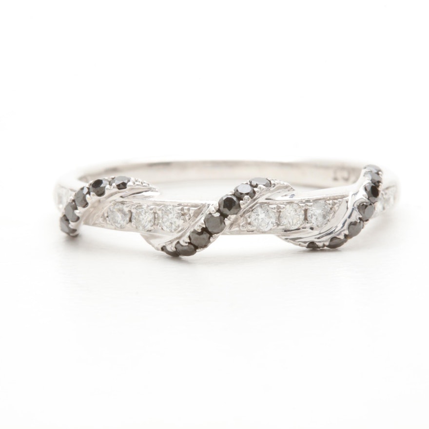 14K White Gold Diamond Ring