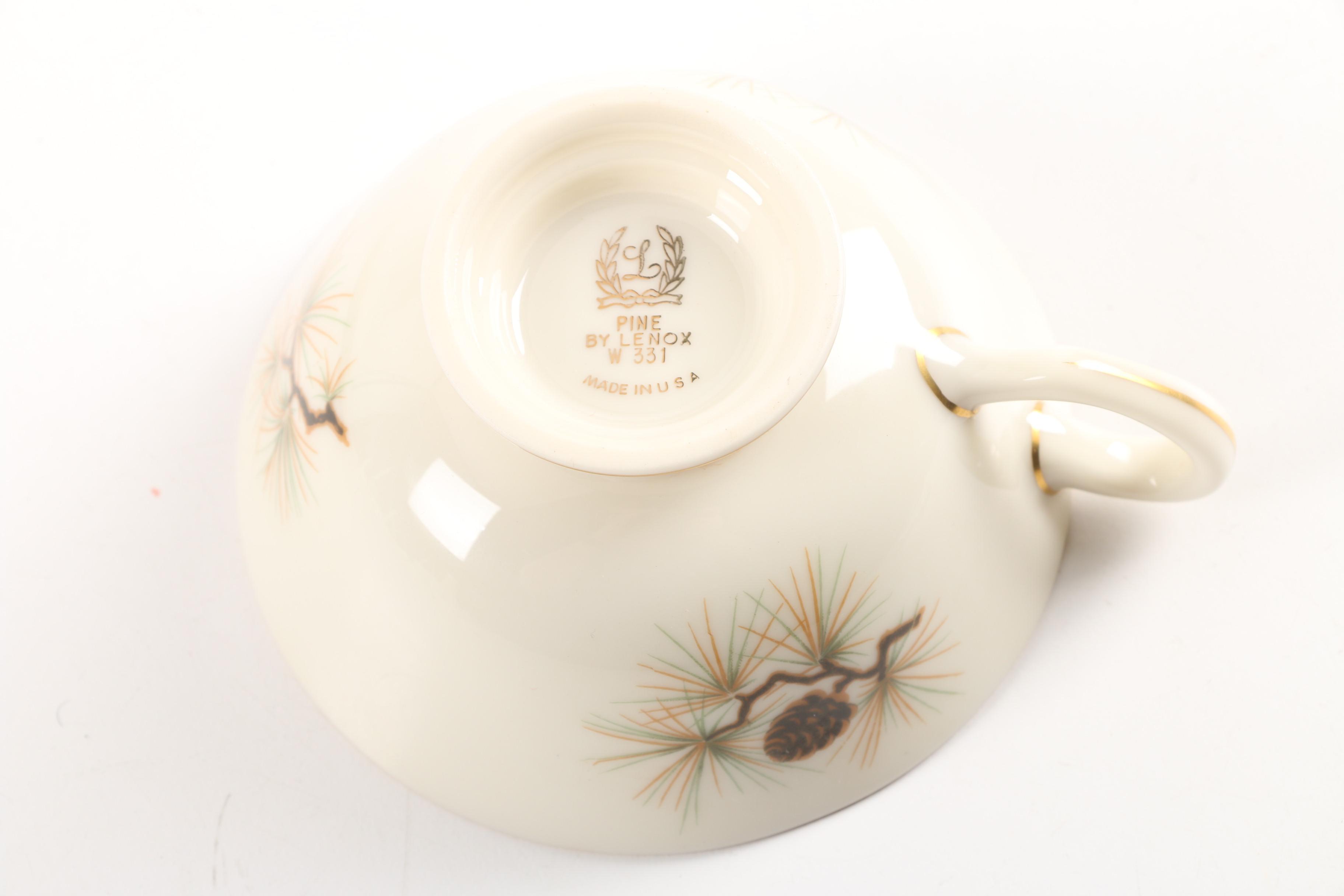 Vintage Lenox "Pine" China Place Setting