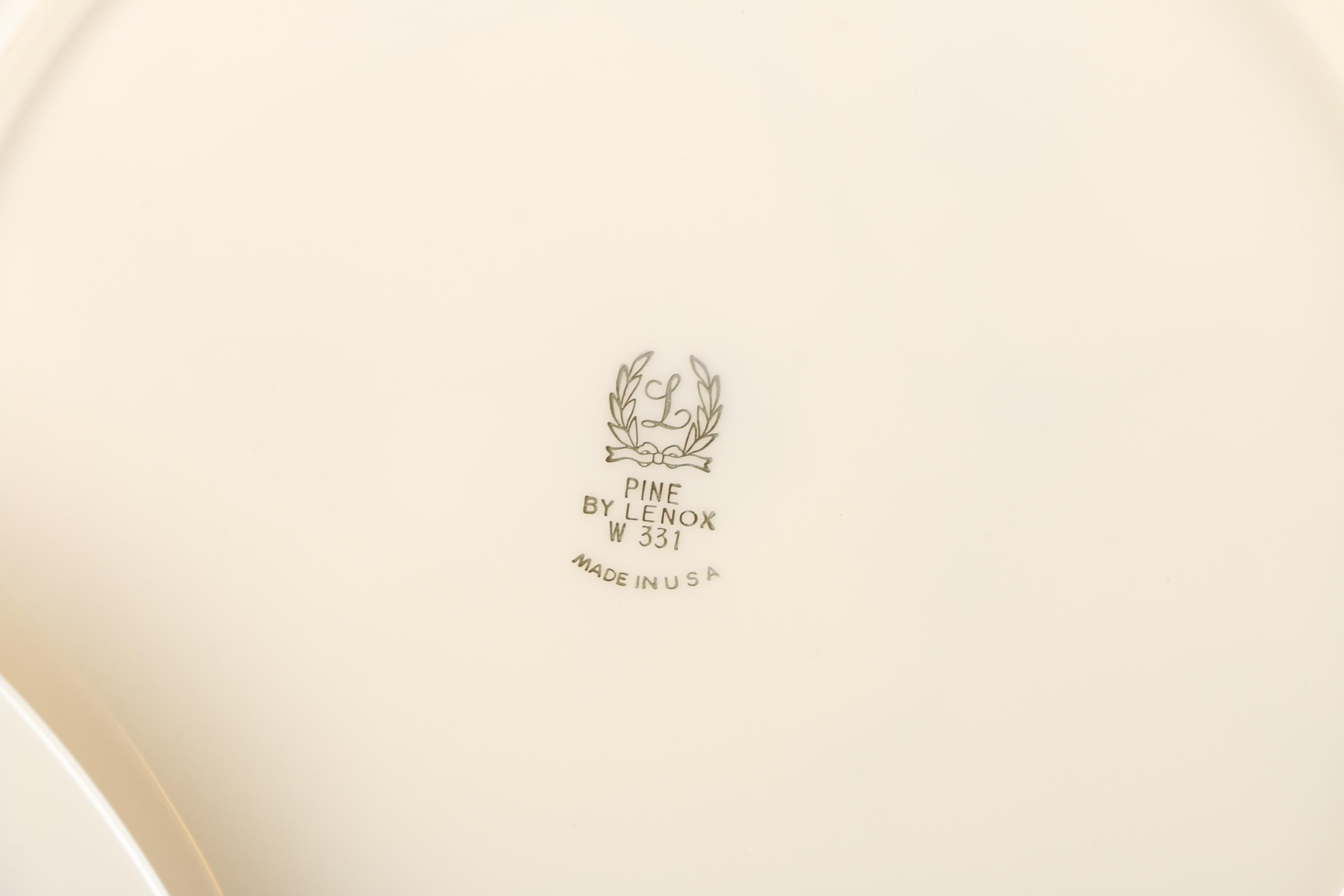 Vintage Lenox "Pine" China Place Setting