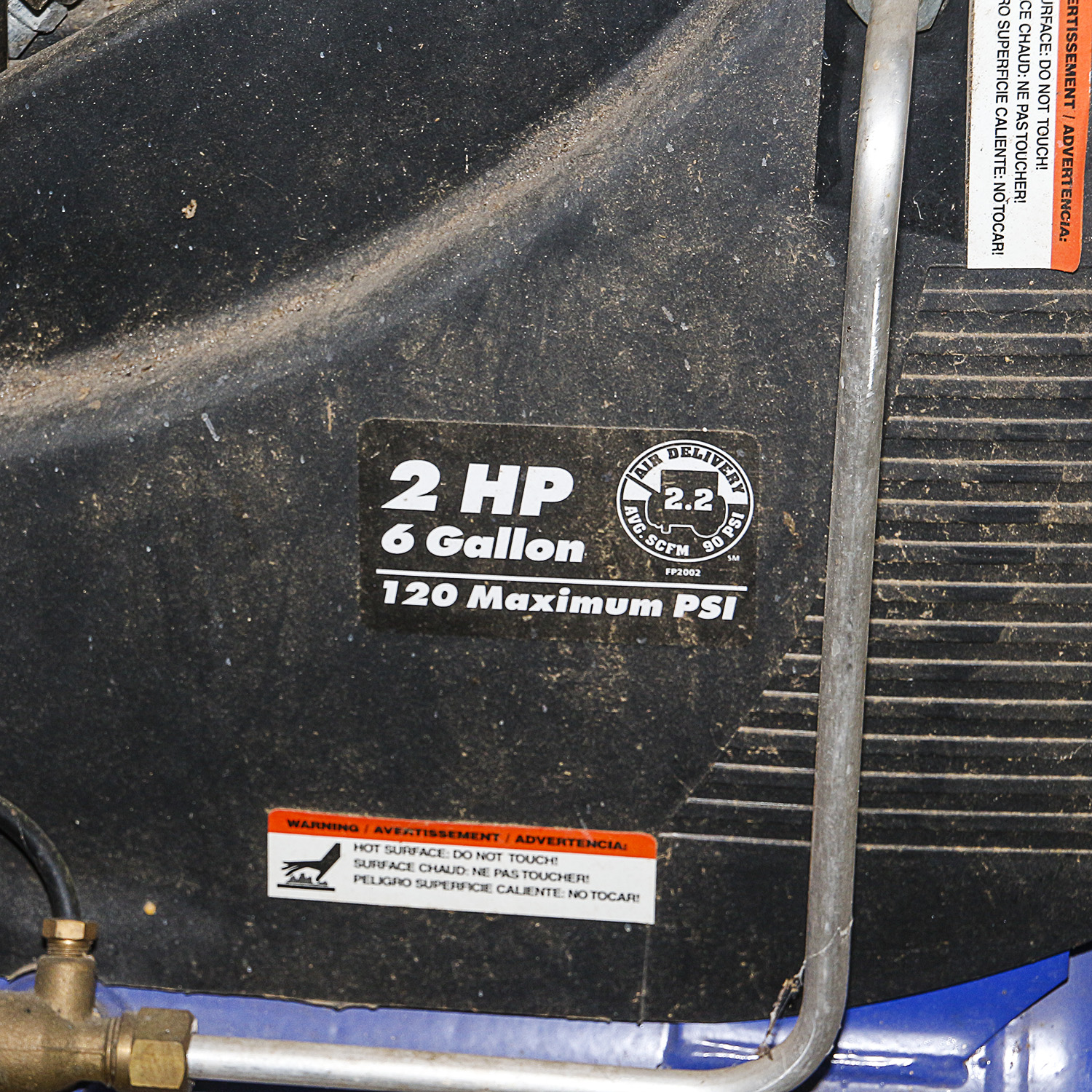 2 HP Campbell Hausfeld Air Compressor
