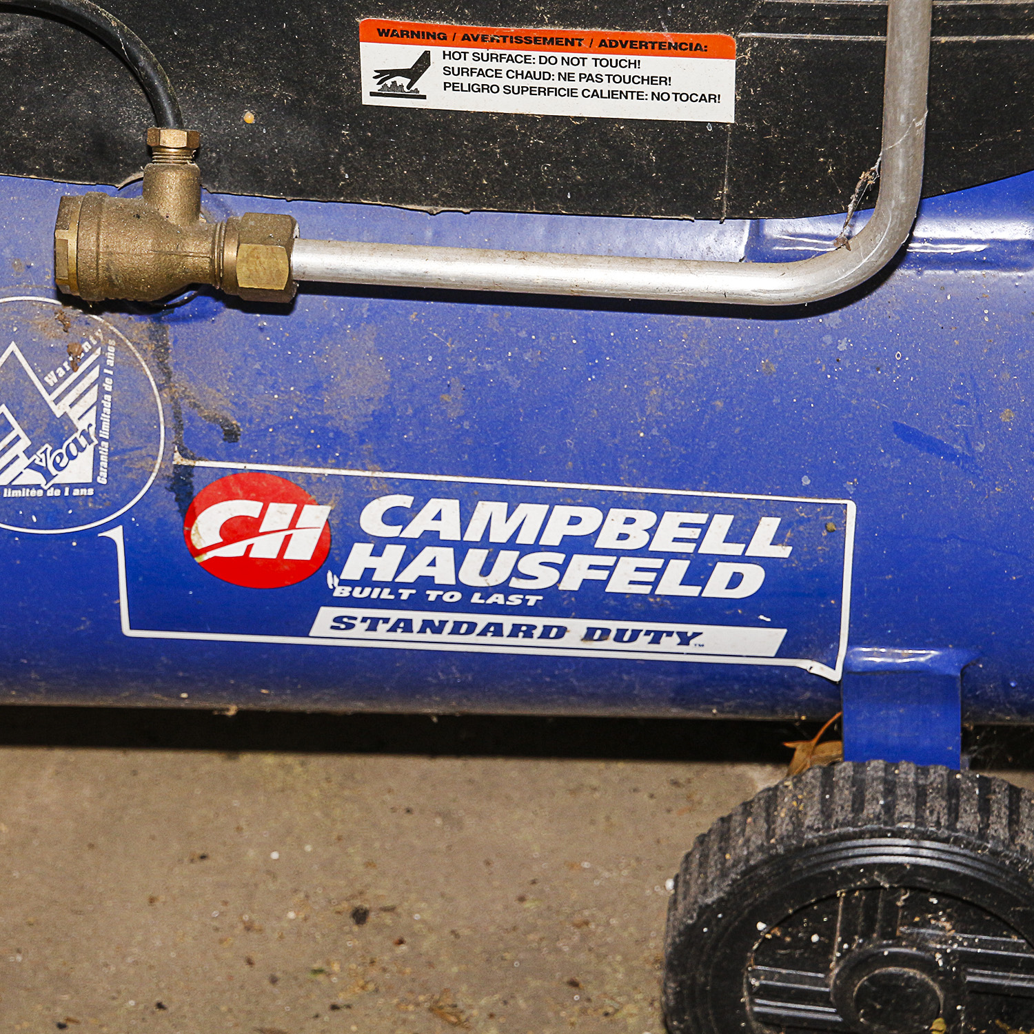 2 HP Campbell Hausfeld Air Compressor