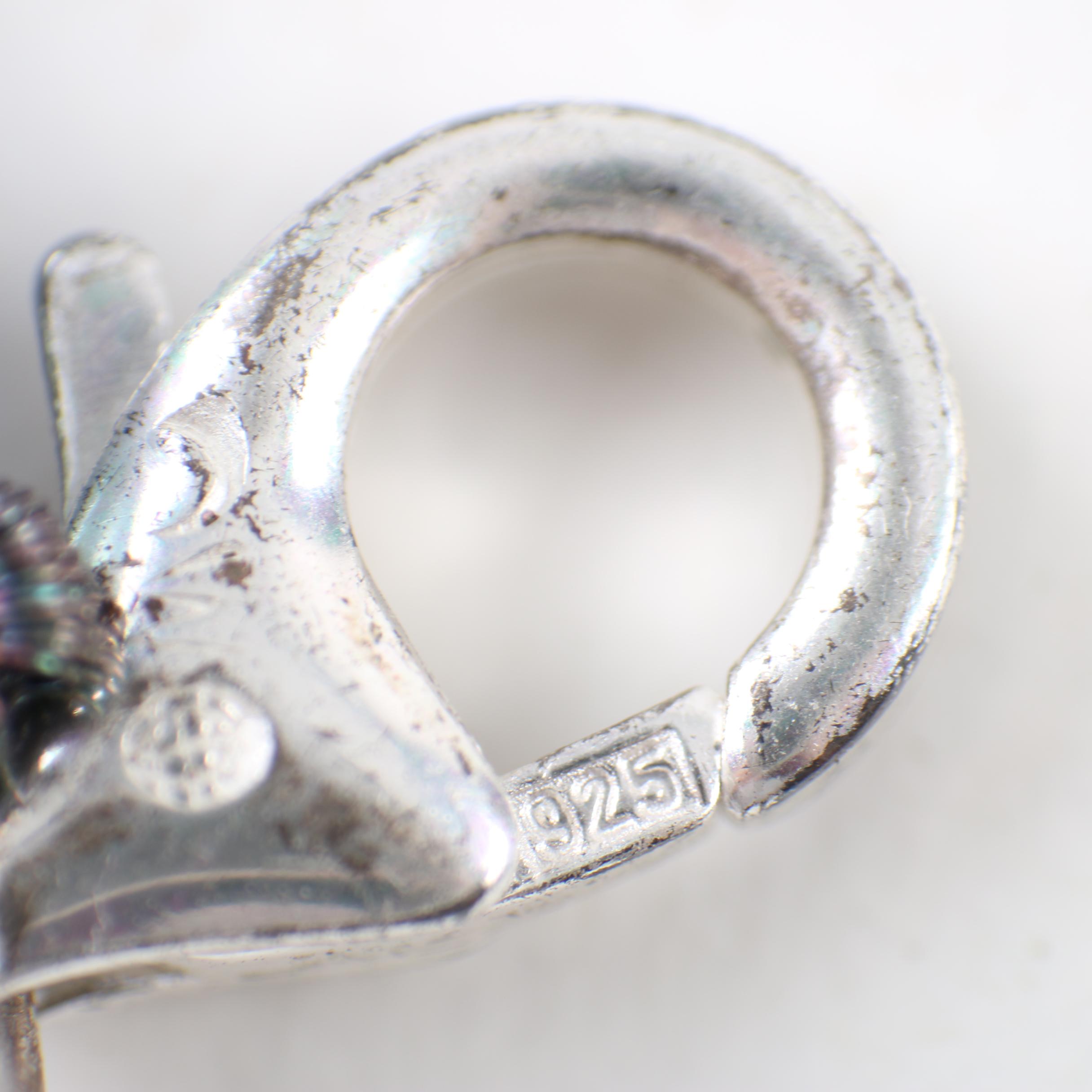 Sterling Silver Jewelry Including Cultured Pearls and Diamonds