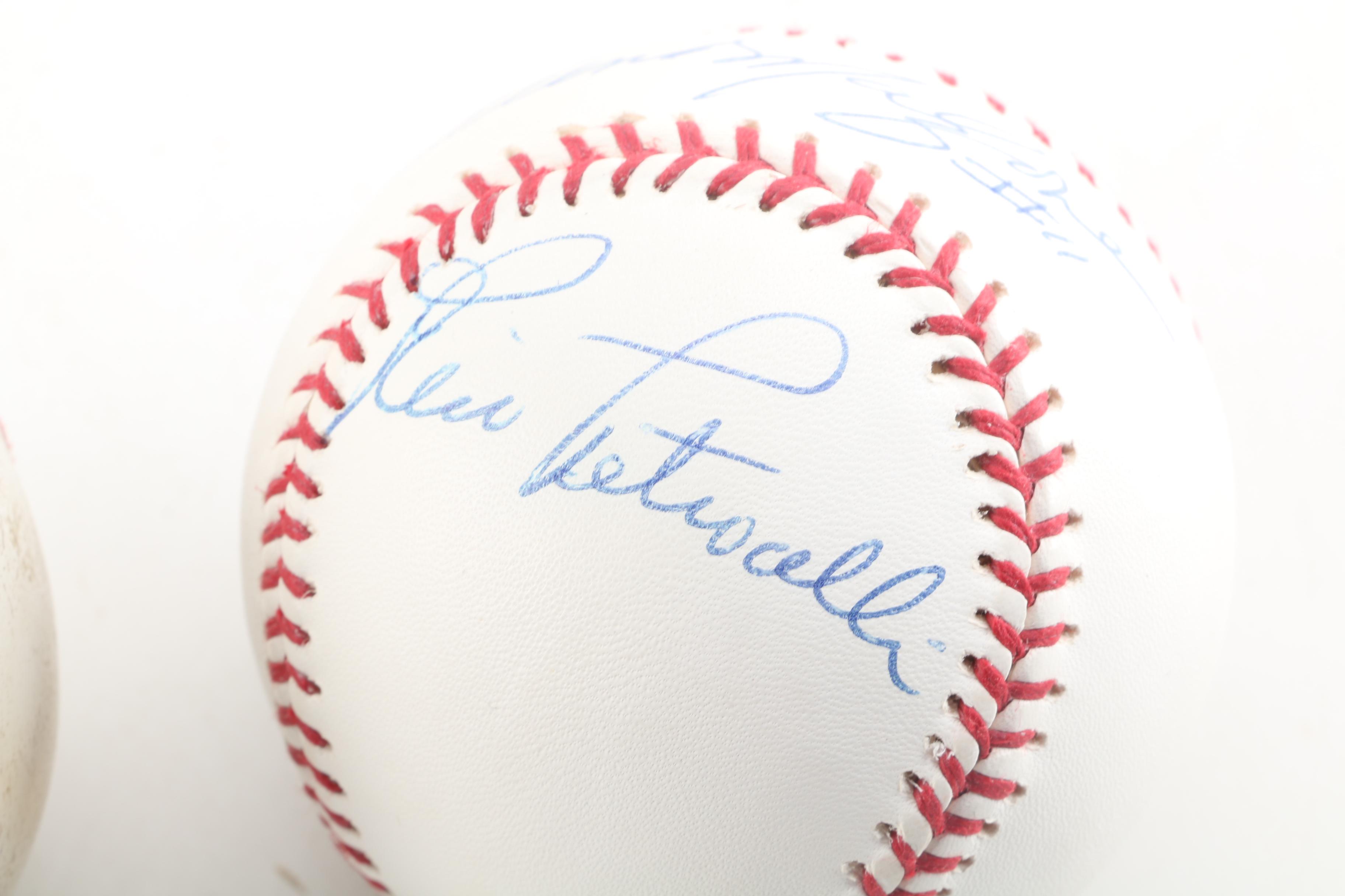 Butch Hobson, Rico Petrocelli, and Frank Malzone Autographed Baseball