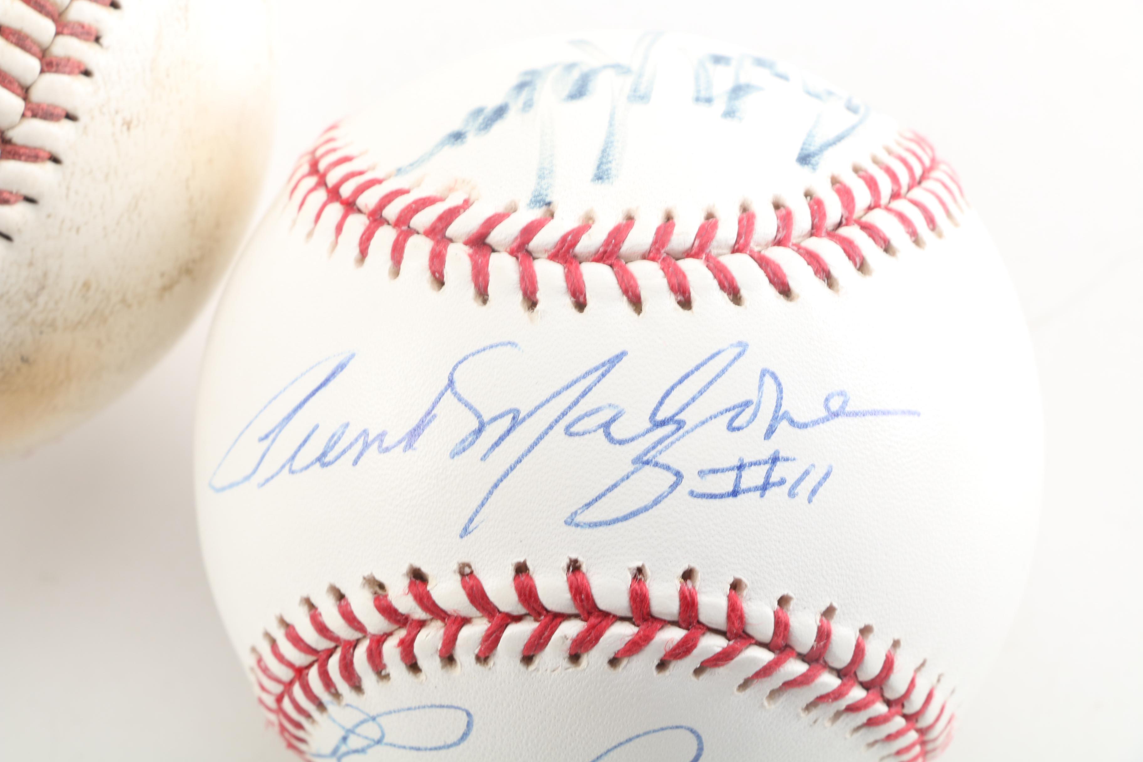 Butch Hobson, Rico Petrocelli, and Frank Malzone Autographed Baseball