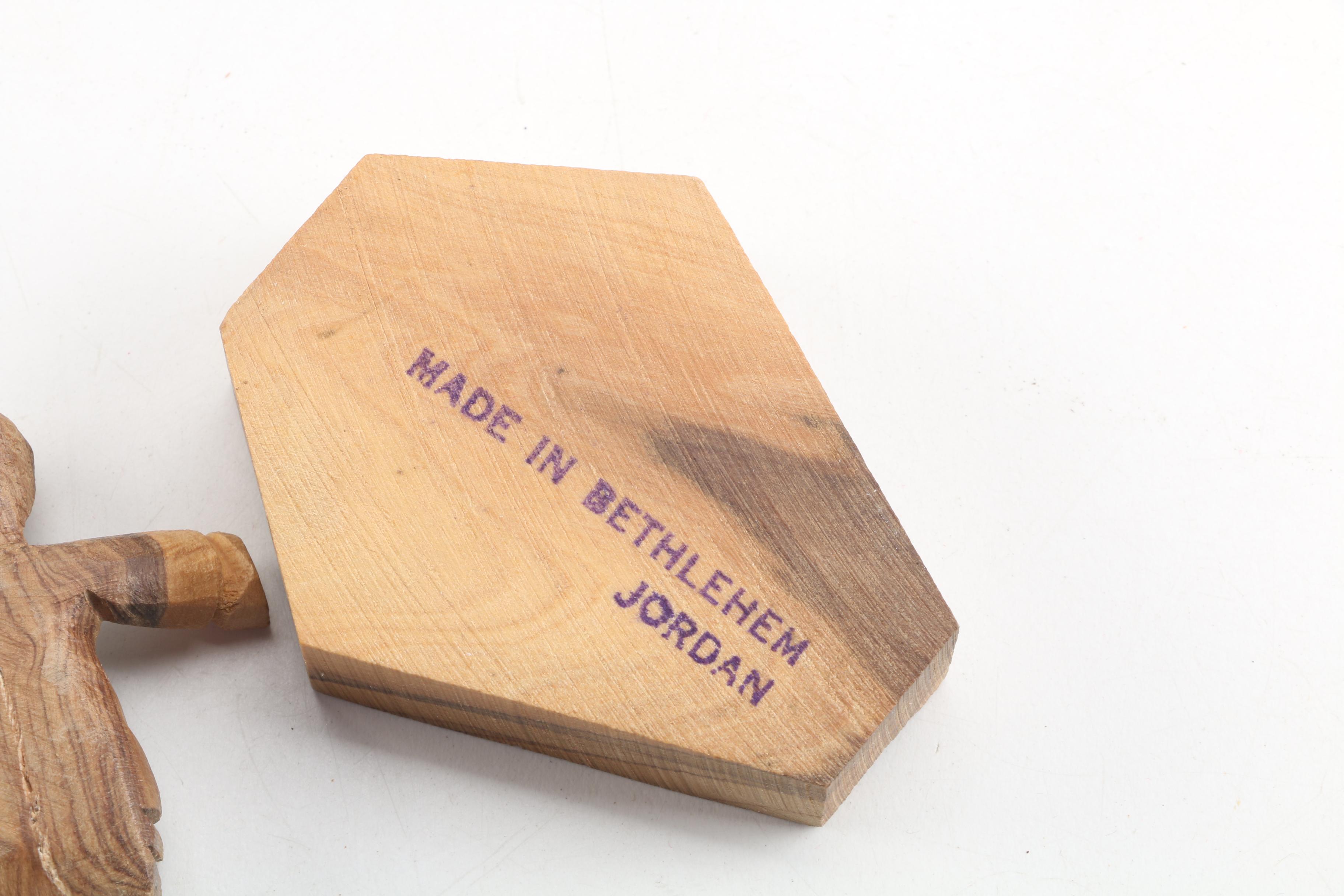 Bethlehem Handicrafts Olive Wood Nativity Scene and Camel Caravan