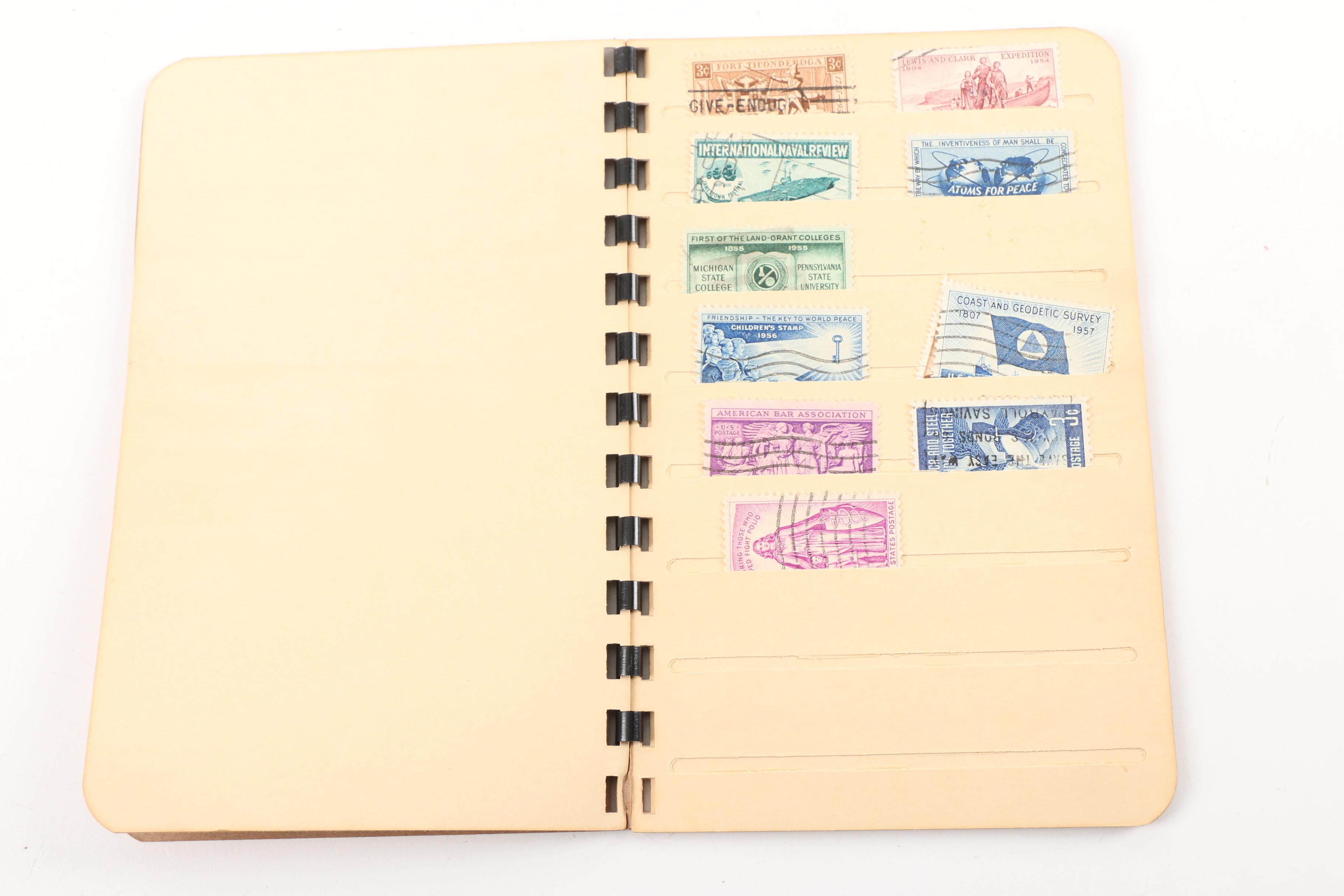 Vintage Stamp Albums and "Handbook of United States Coins"