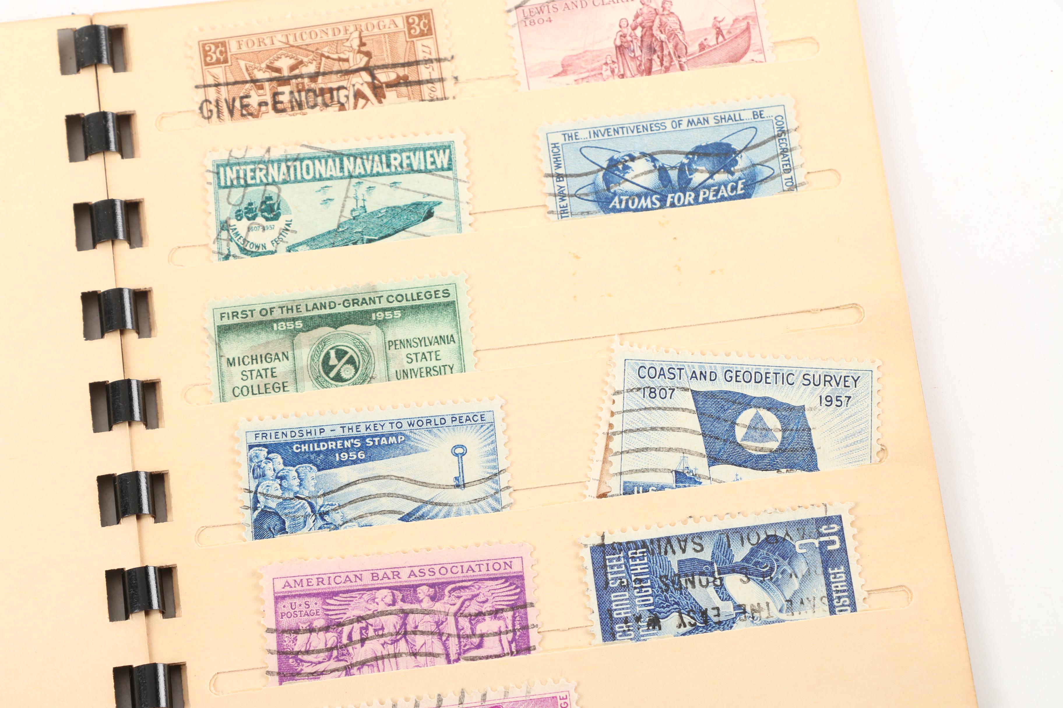 Vintage Stamp Albums and "Handbook of United States Coins"