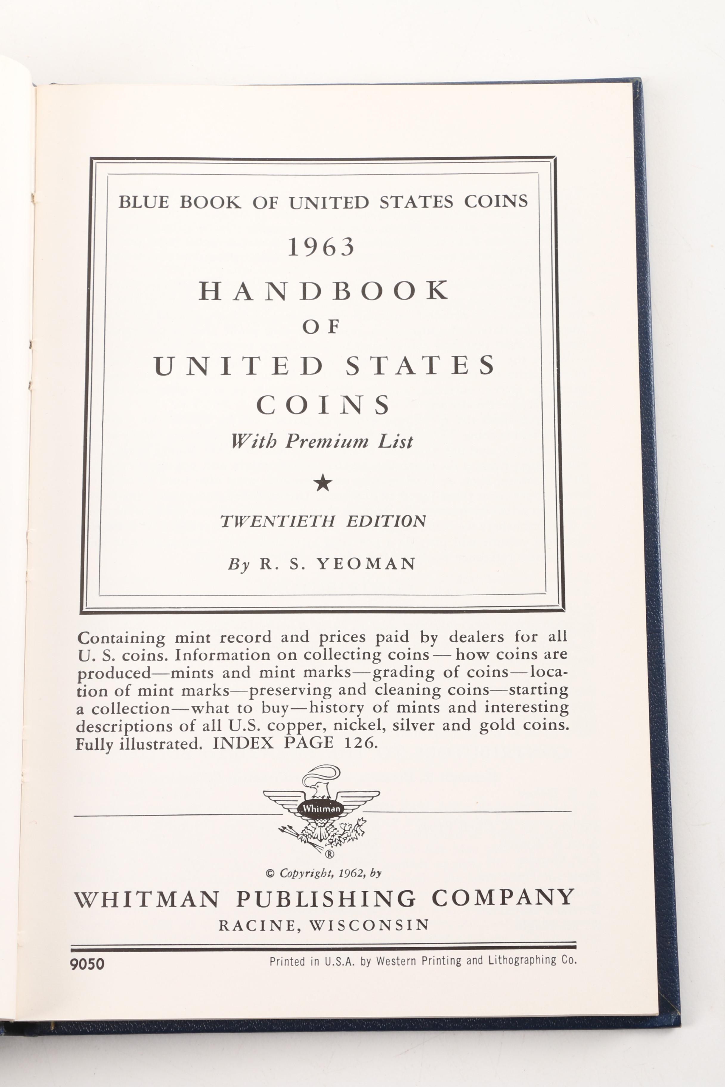 Vintage Stamp Albums and "Handbook of United States Coins"